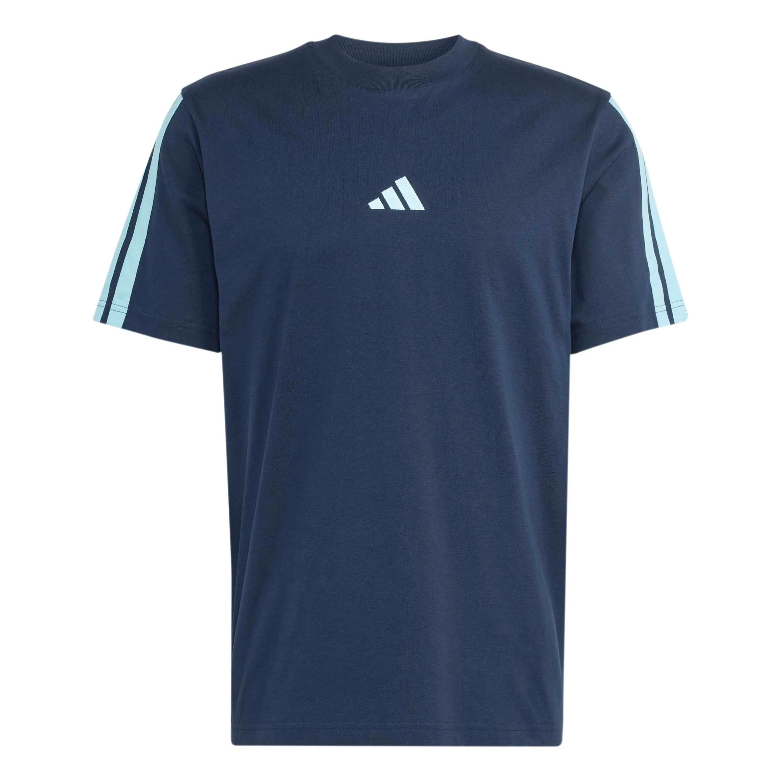 3Stripes Camiseta de manga corta Hombres - azul oscuro, azul claro
