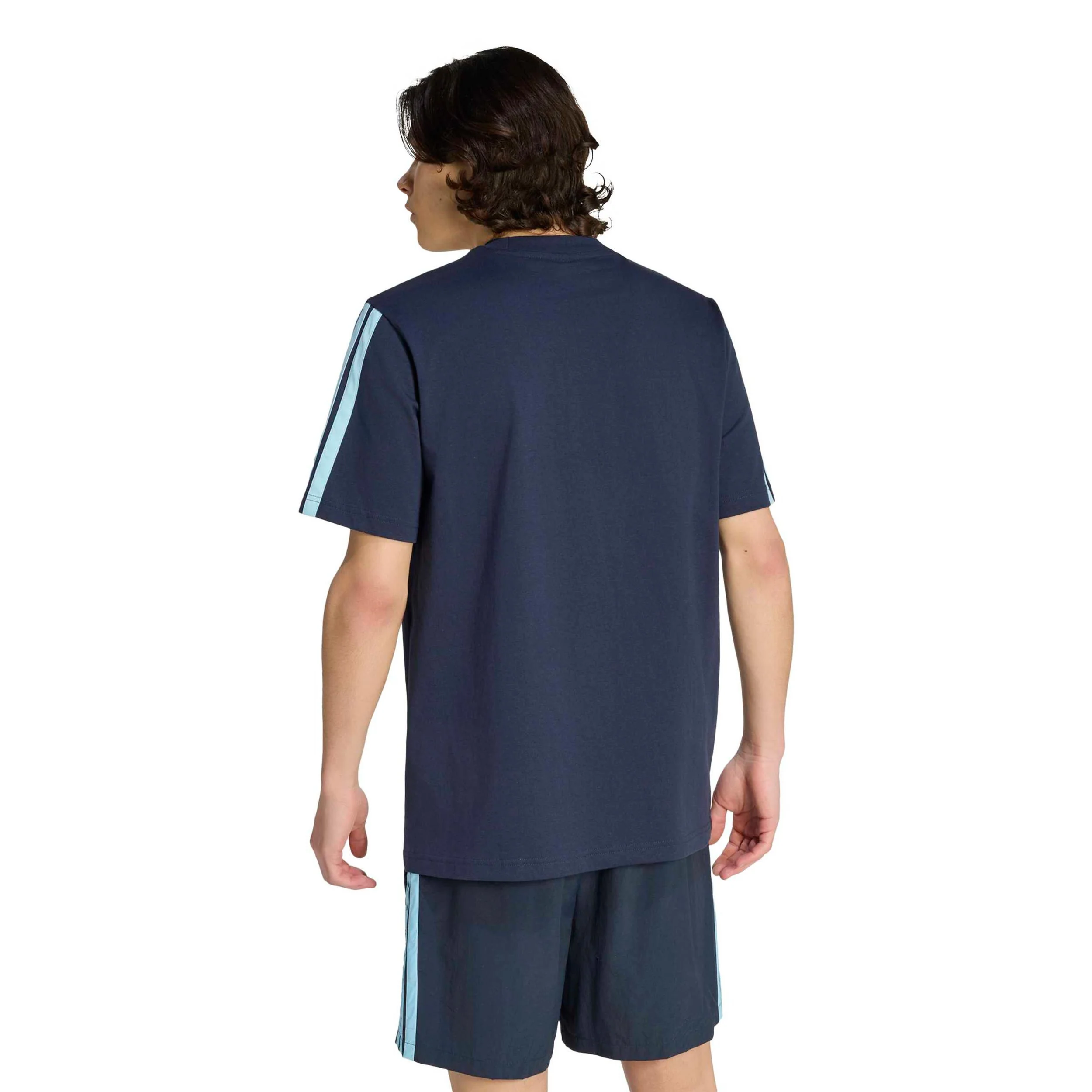 3Stripes Camiseta de manga corta Hombres - azul oscuro, azul claro - Image 3