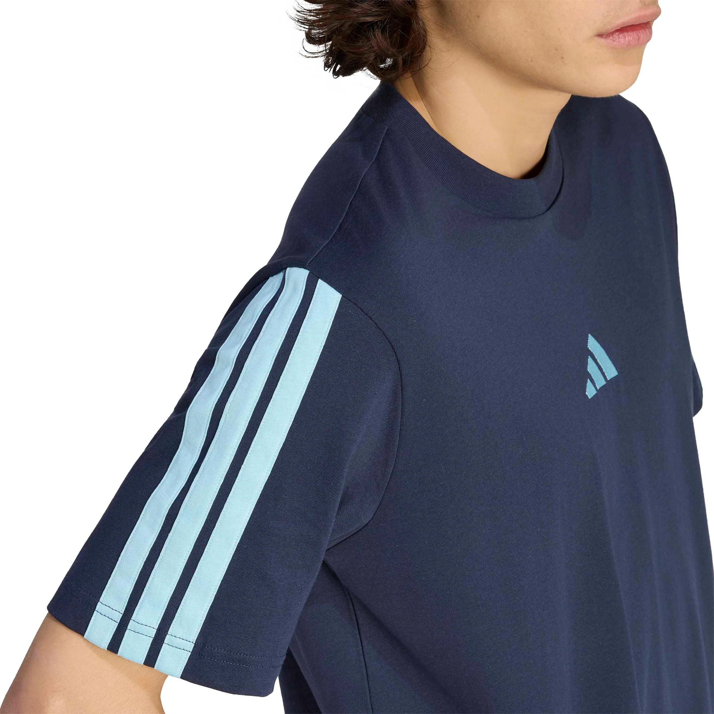 3Stripes Camiseta de manga corta Hombres - azul oscuro, azul claro - Image 6