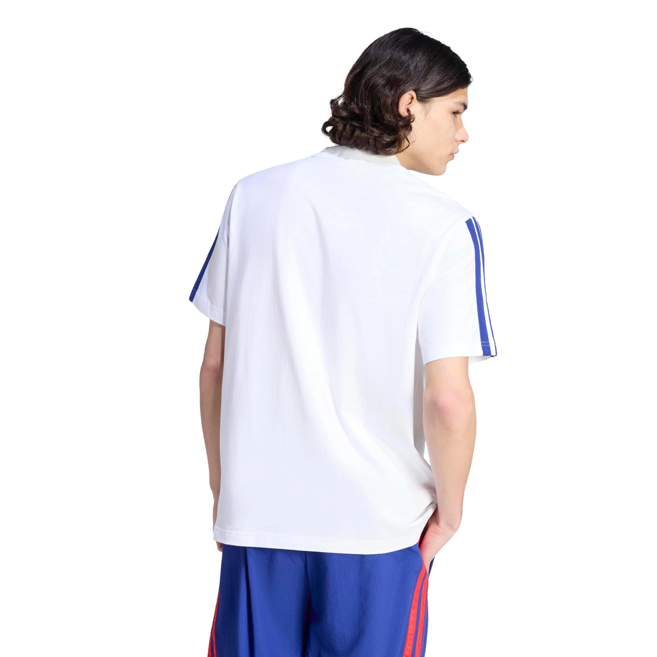 3Stripes Camiseta de manga corta Hombres - blanco, azul - Image 3