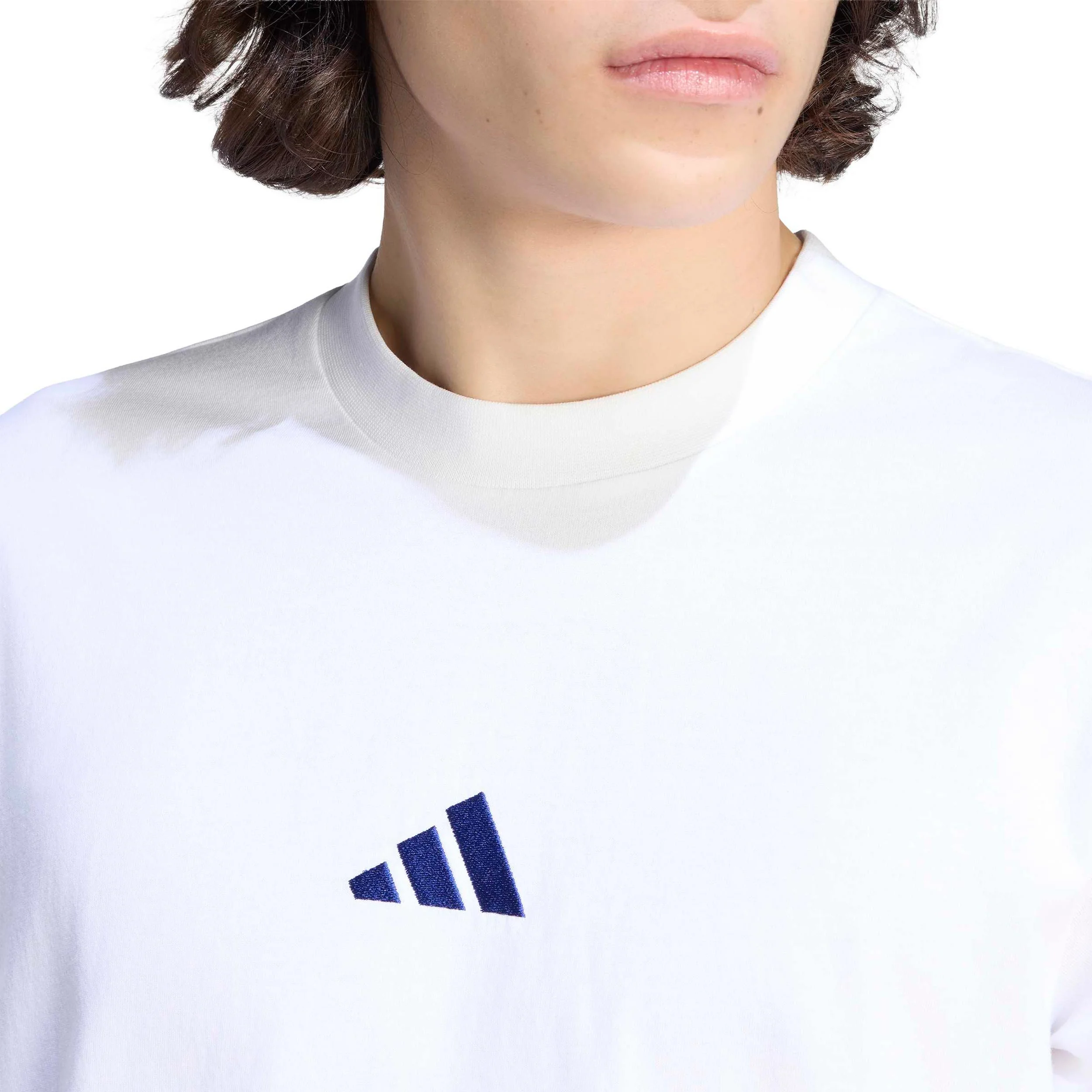 3Stripes Camiseta de manga corta Hombres - blanco, azul - Image 5