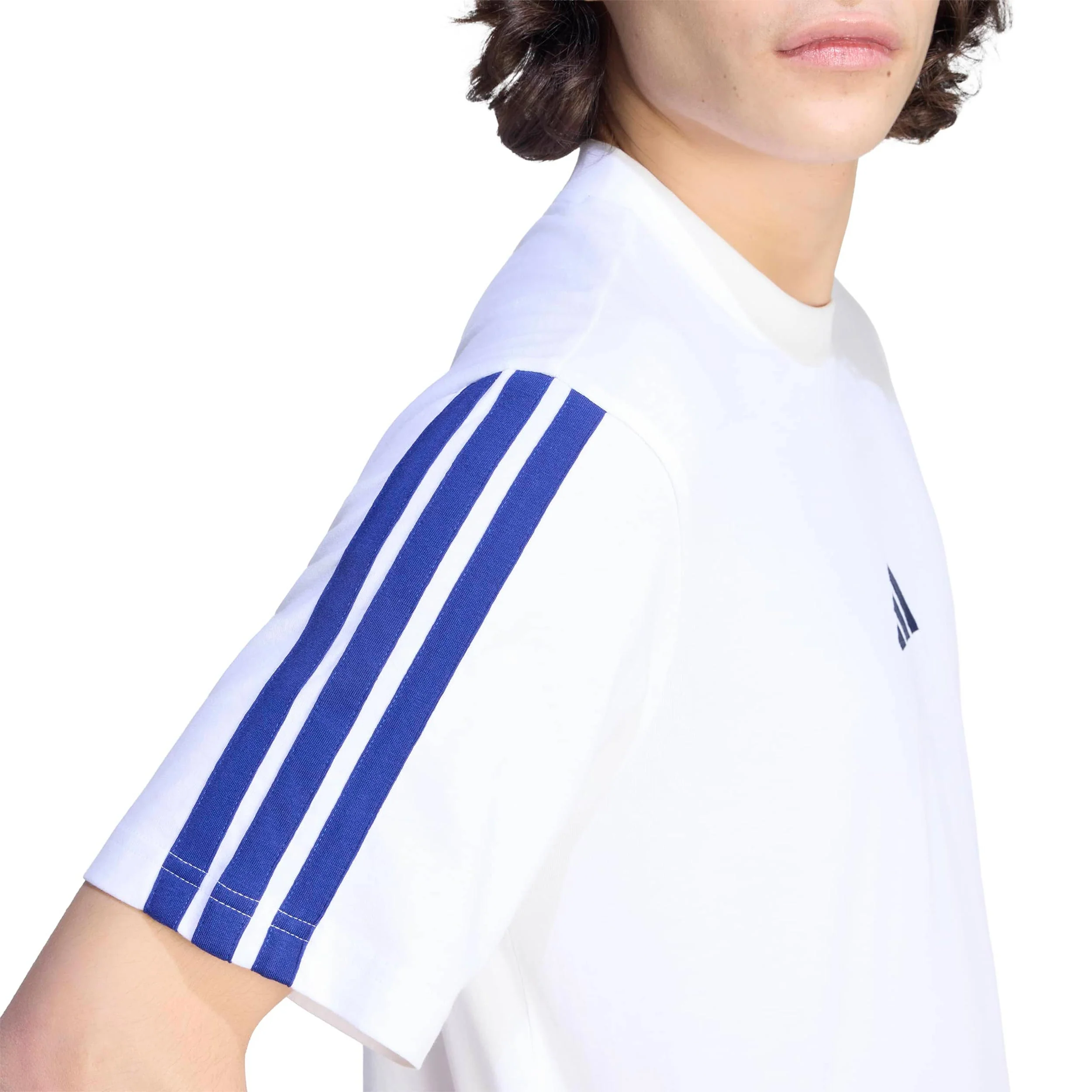 3Stripes Camiseta de manga corta Hombres - blanco, azul - Image 6