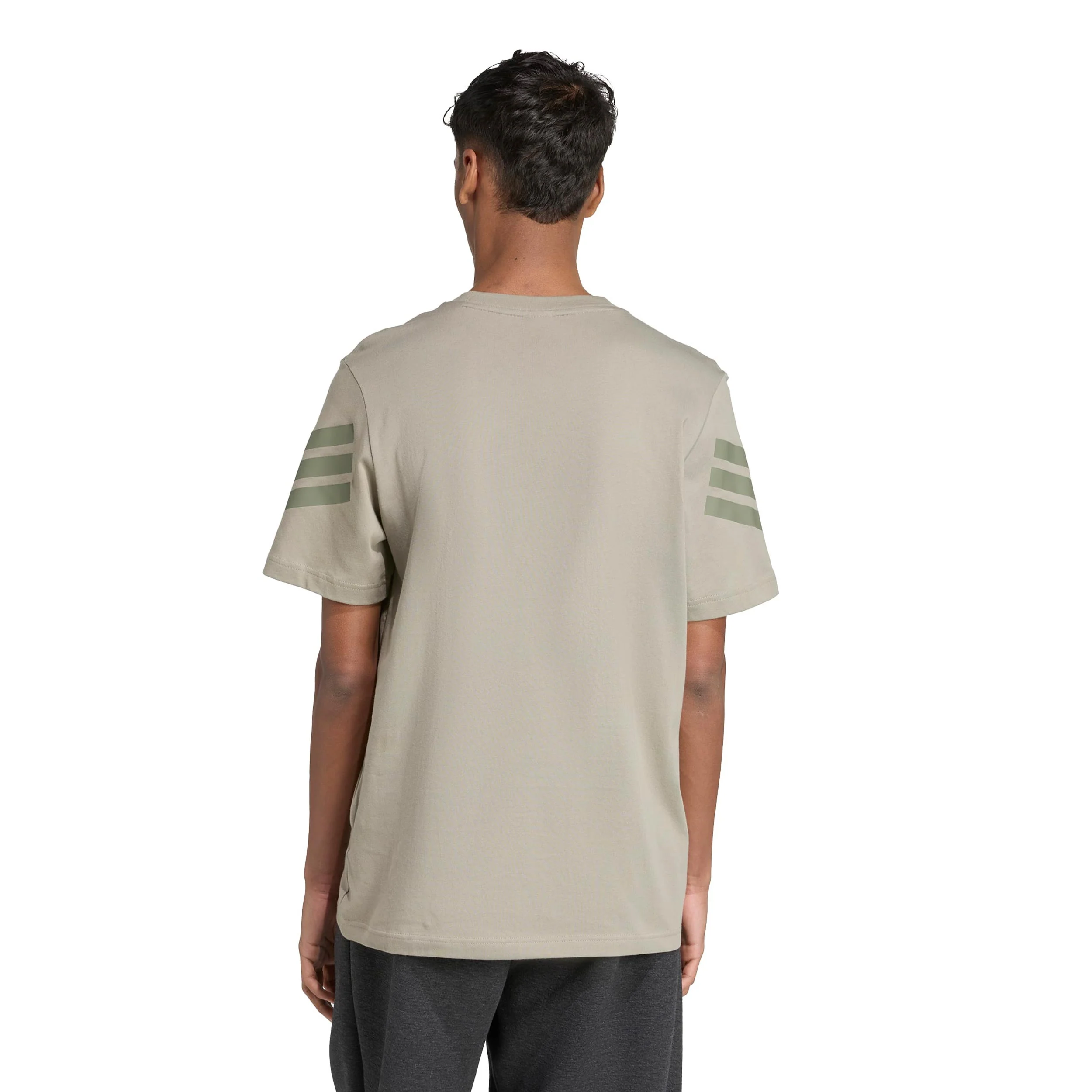 3Stripes Regular Camiseta de manga corta Hombres-beige - Image 3