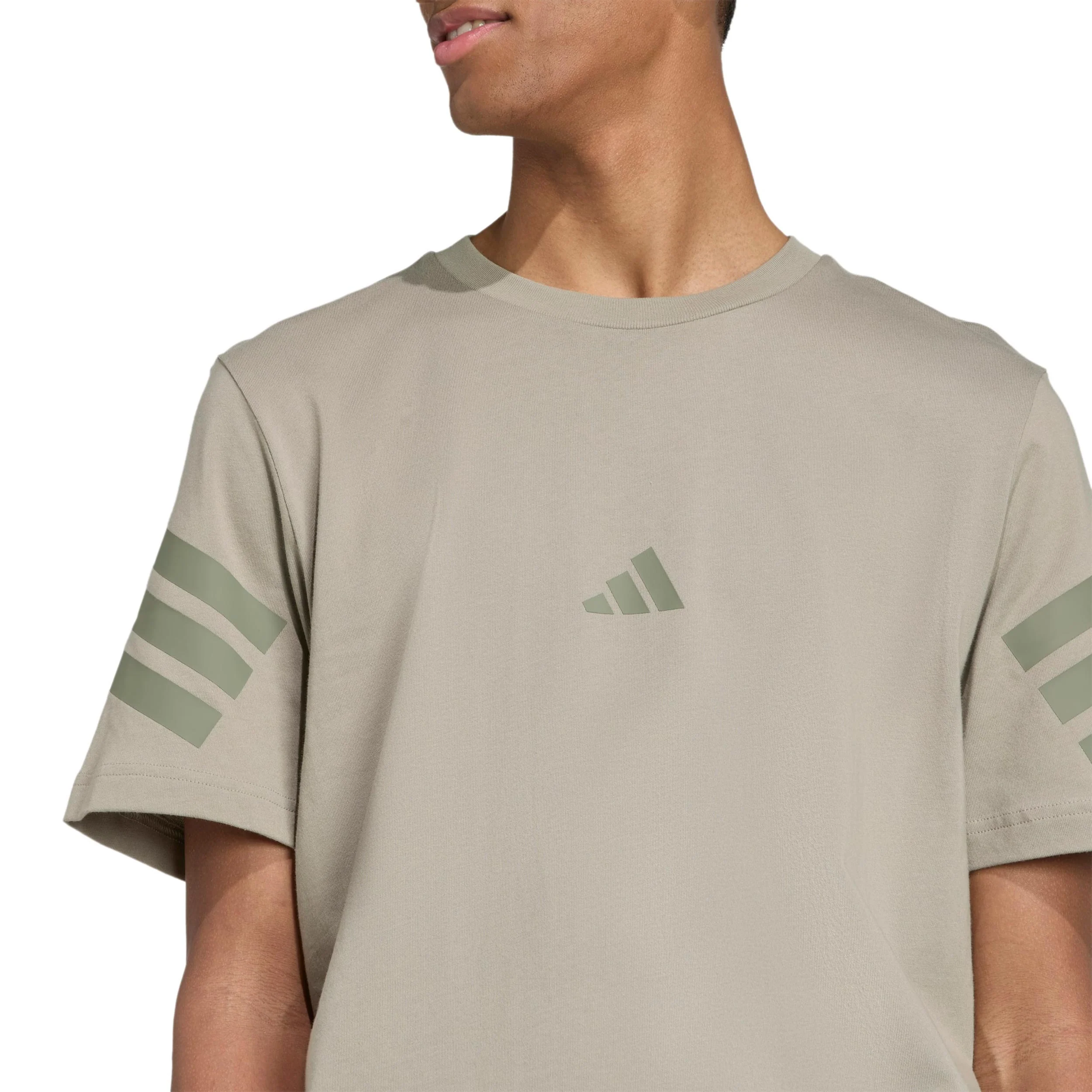 3Stripes Regular Camiseta de manga corta Hombres-beige - Image 6