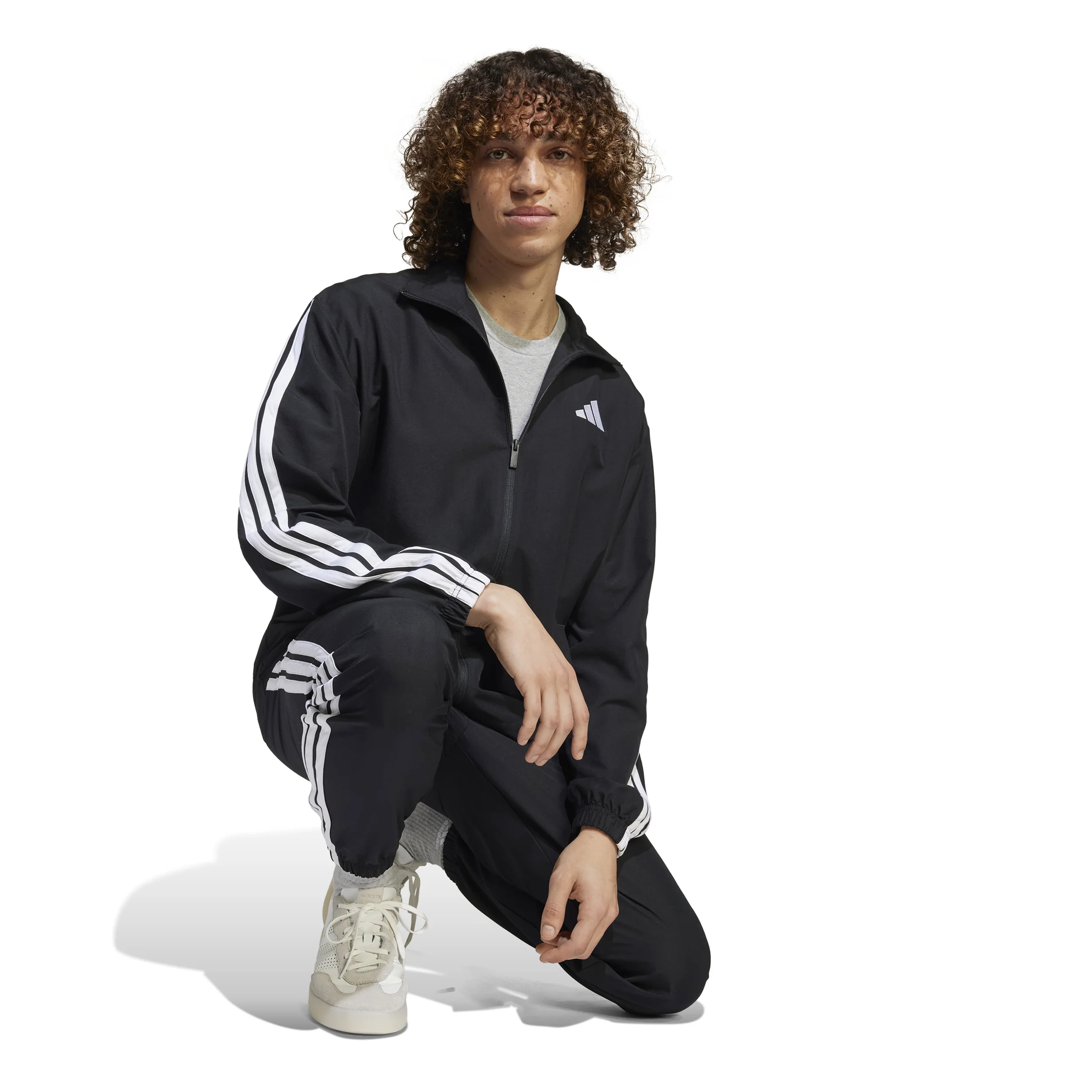 3Stripes Woven Chándal Hombres - negro - Image 6
