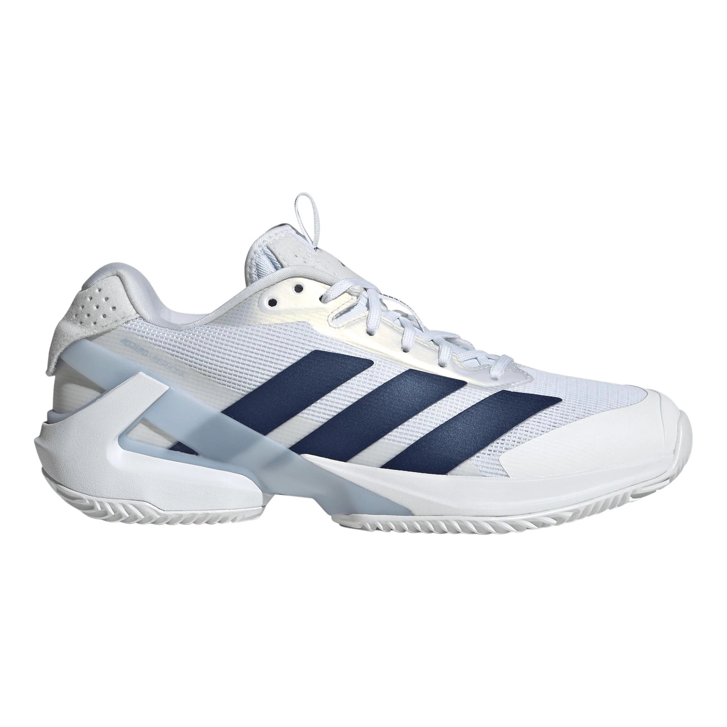 adizero Ubersonic 5 Zapatilla tierra batida Mujeres - blanco, azul oscuro
