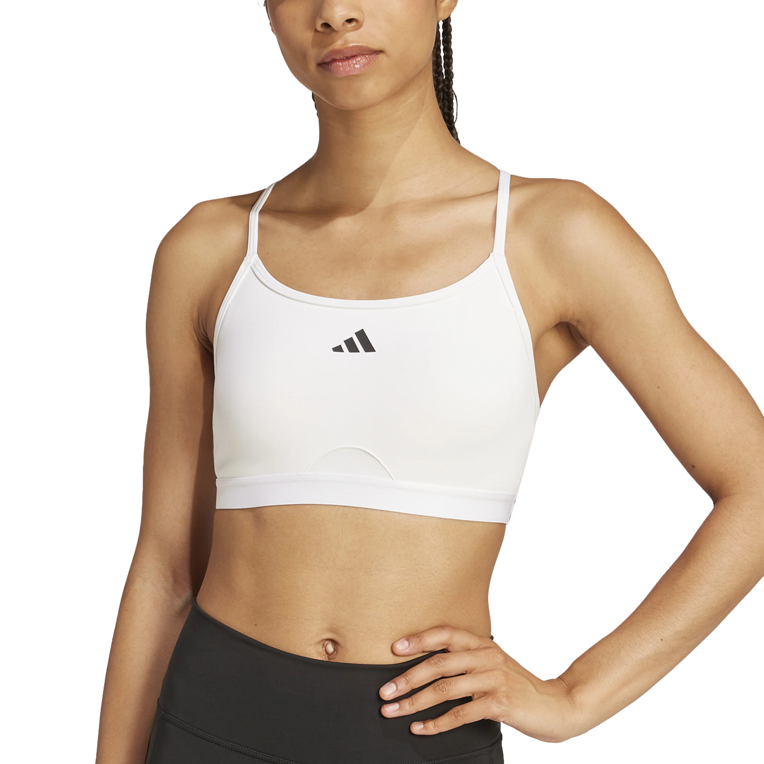 Aeroreact Training 3Stripes Sujetador deportivo Mujeres - blanco - Image 5