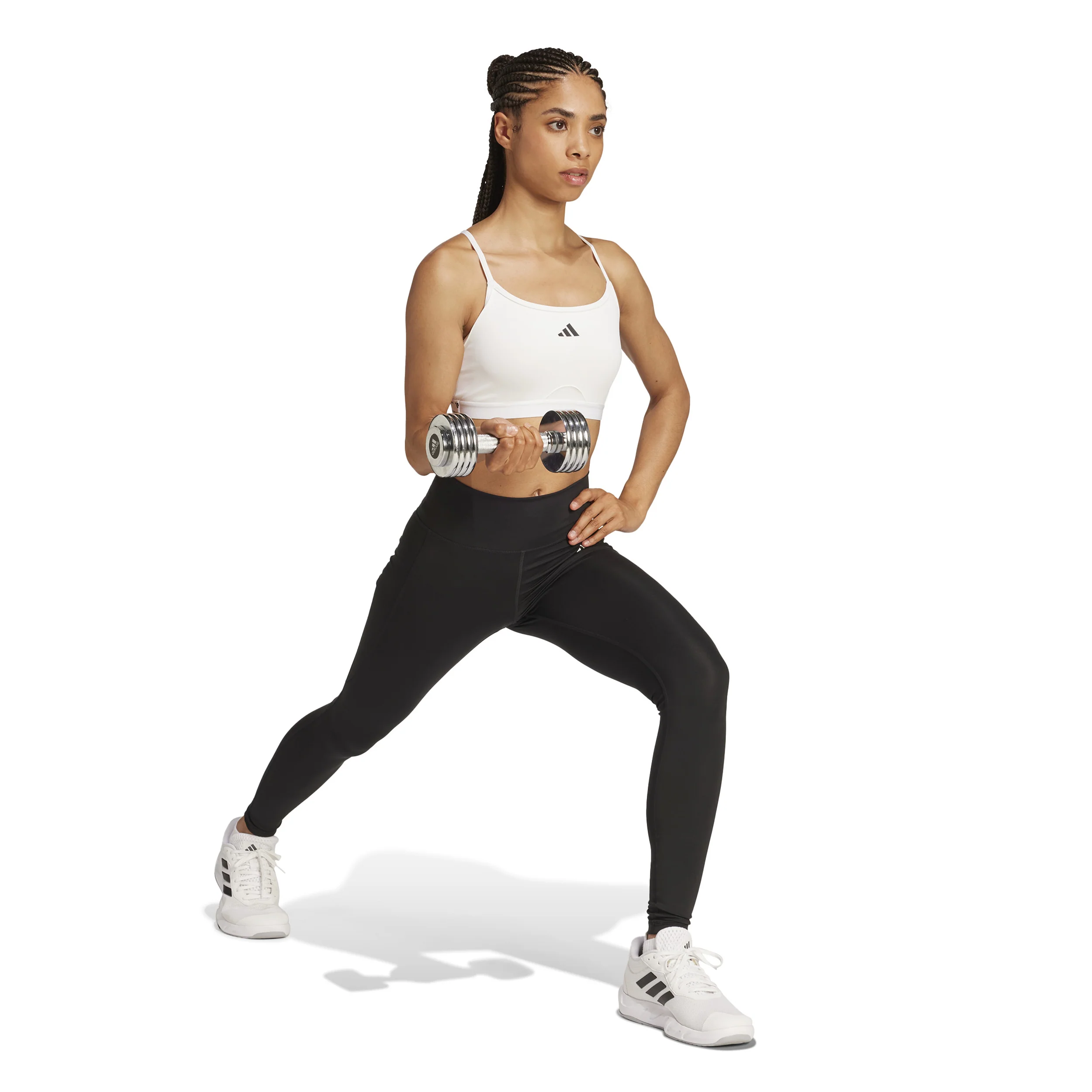 Aeroreact Training 3Stripes Sujetador deportivo Mujeres - blanco - Image 7