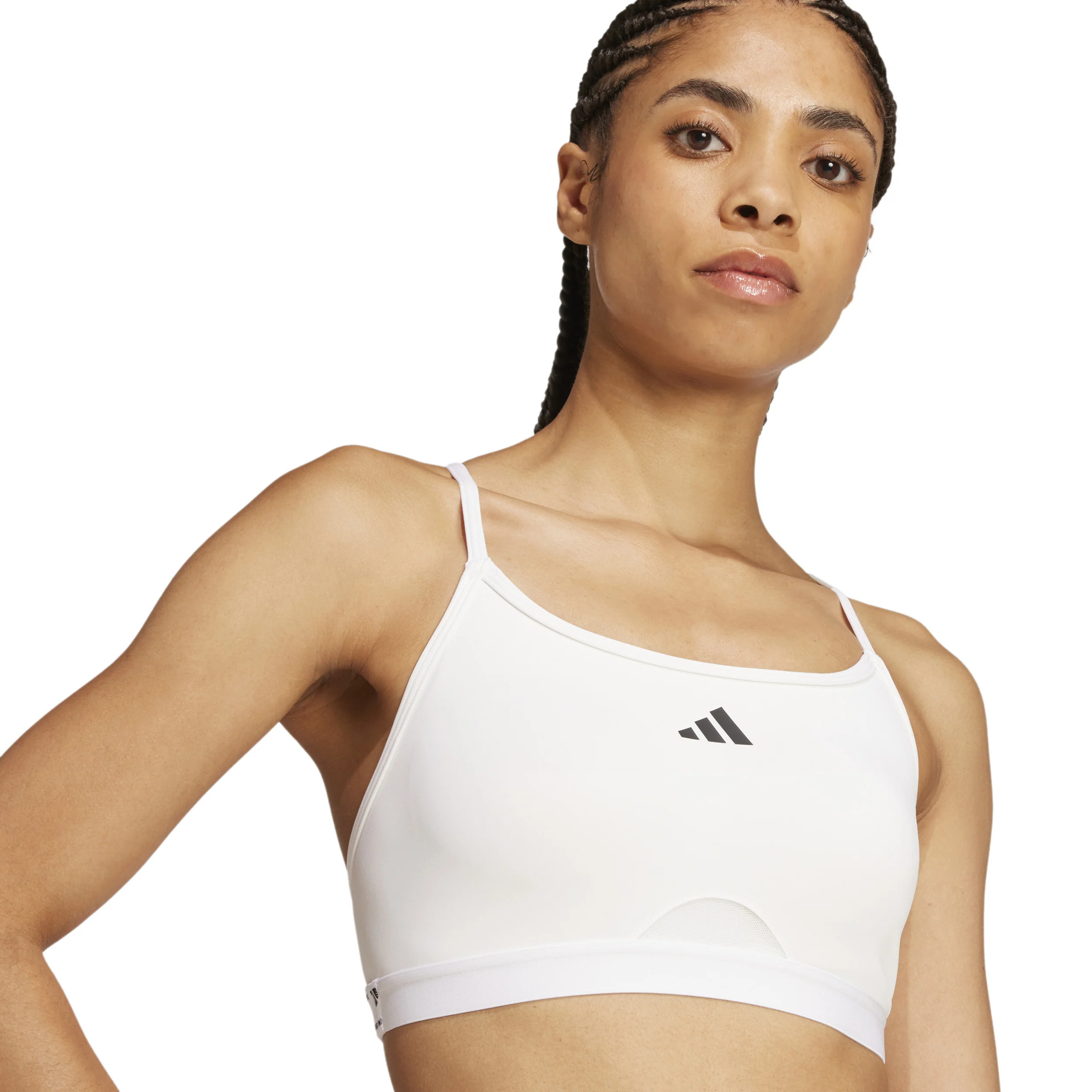 Aeroreact Training 3Stripes Sujetador deportivo Mujeres - blanco - Image 9