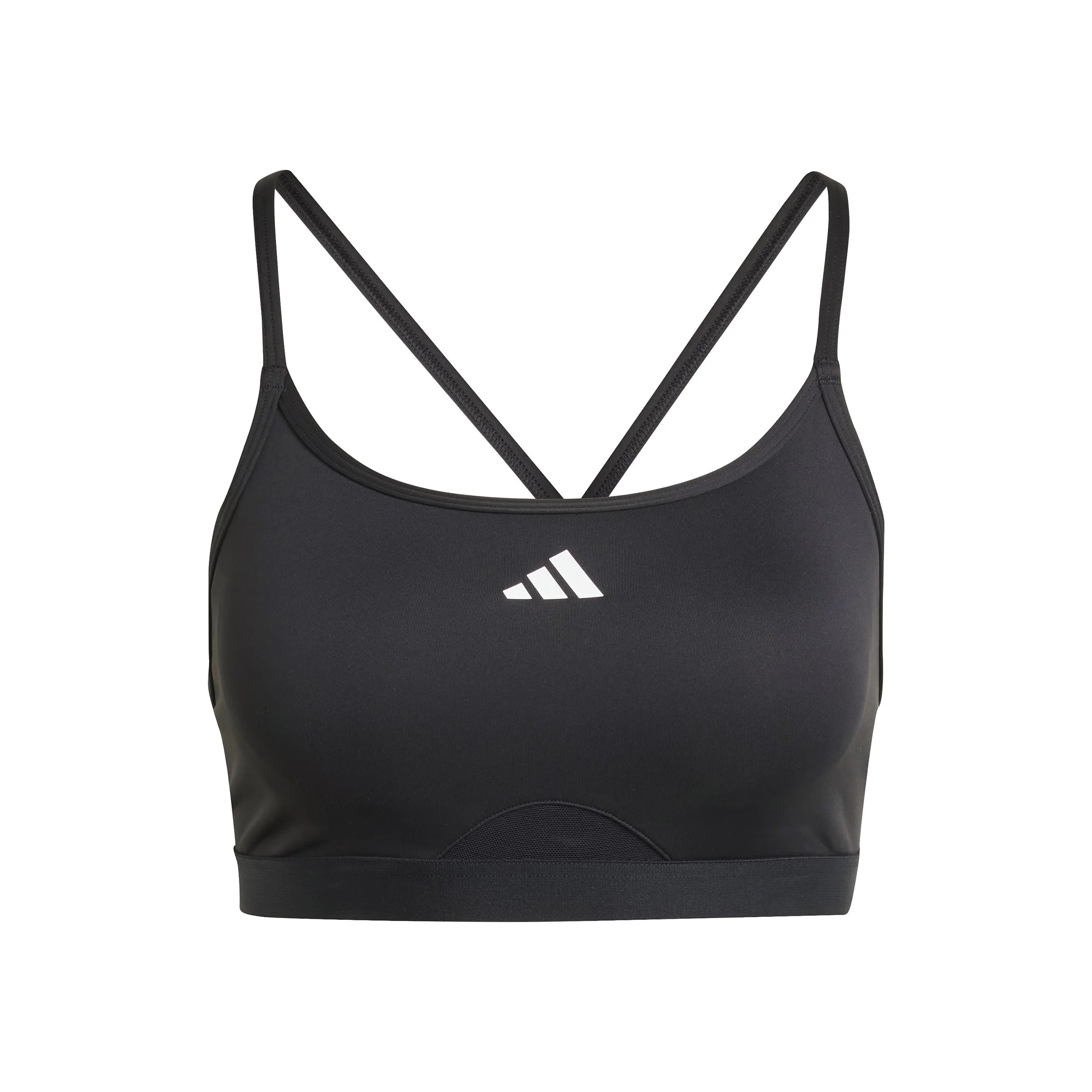 Aeroreact Training 3Stripes Sujetador deportivo Mujeres - negro