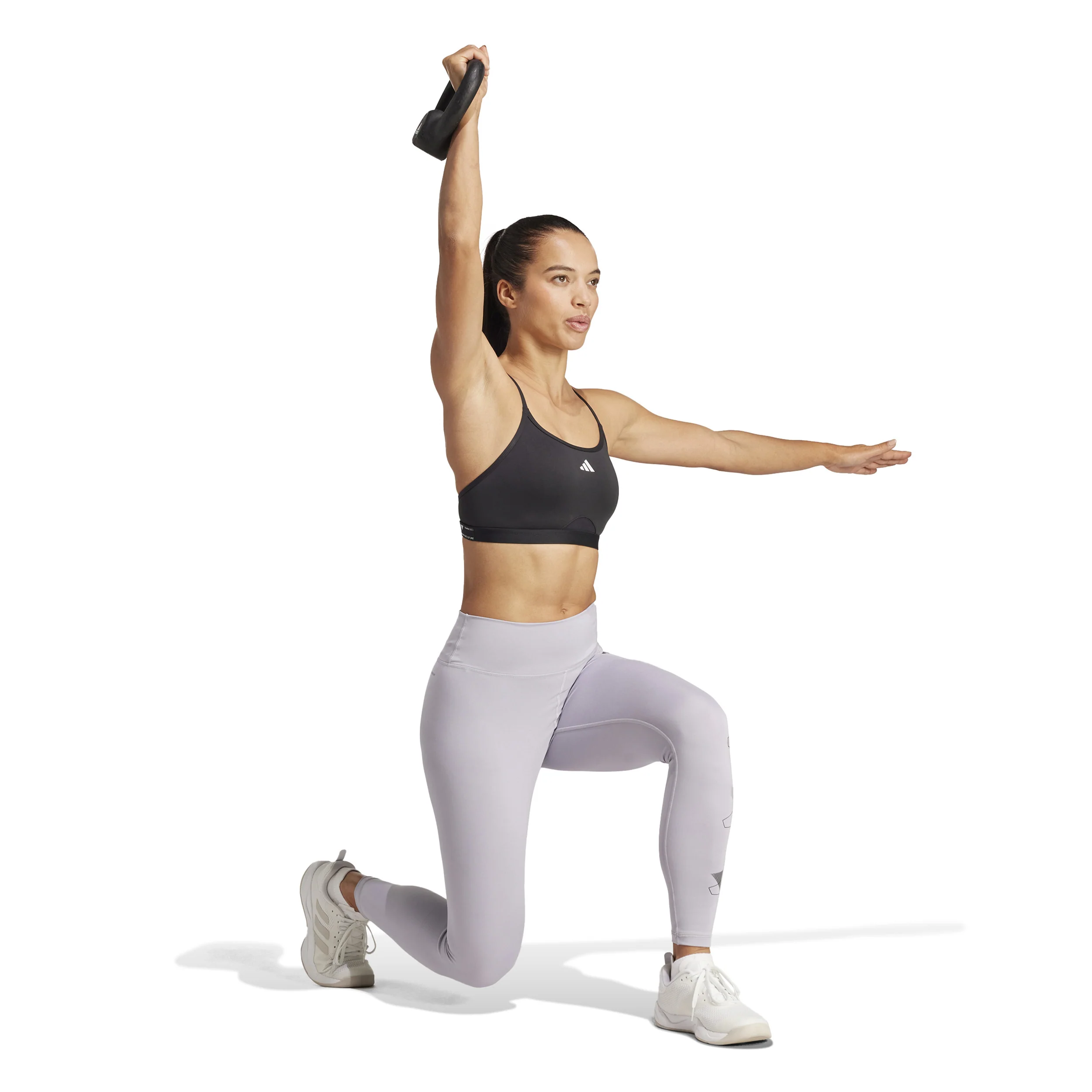 Aeroreact Training 3Stripes Sujetador deportivo Mujeres - negro - Image 6