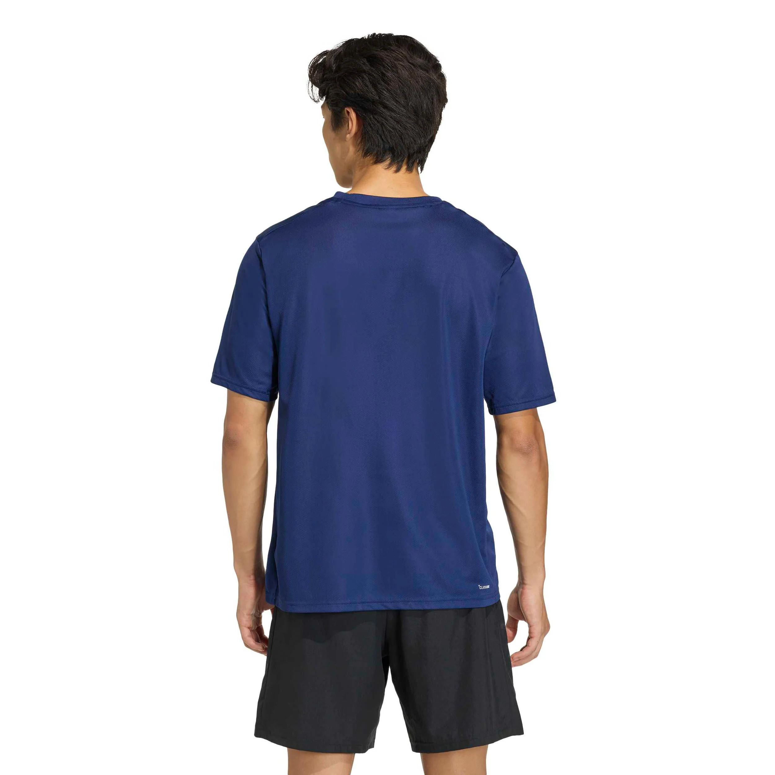 Basic Camiseta de manga corta Hombres-azul oscuro - Image 3