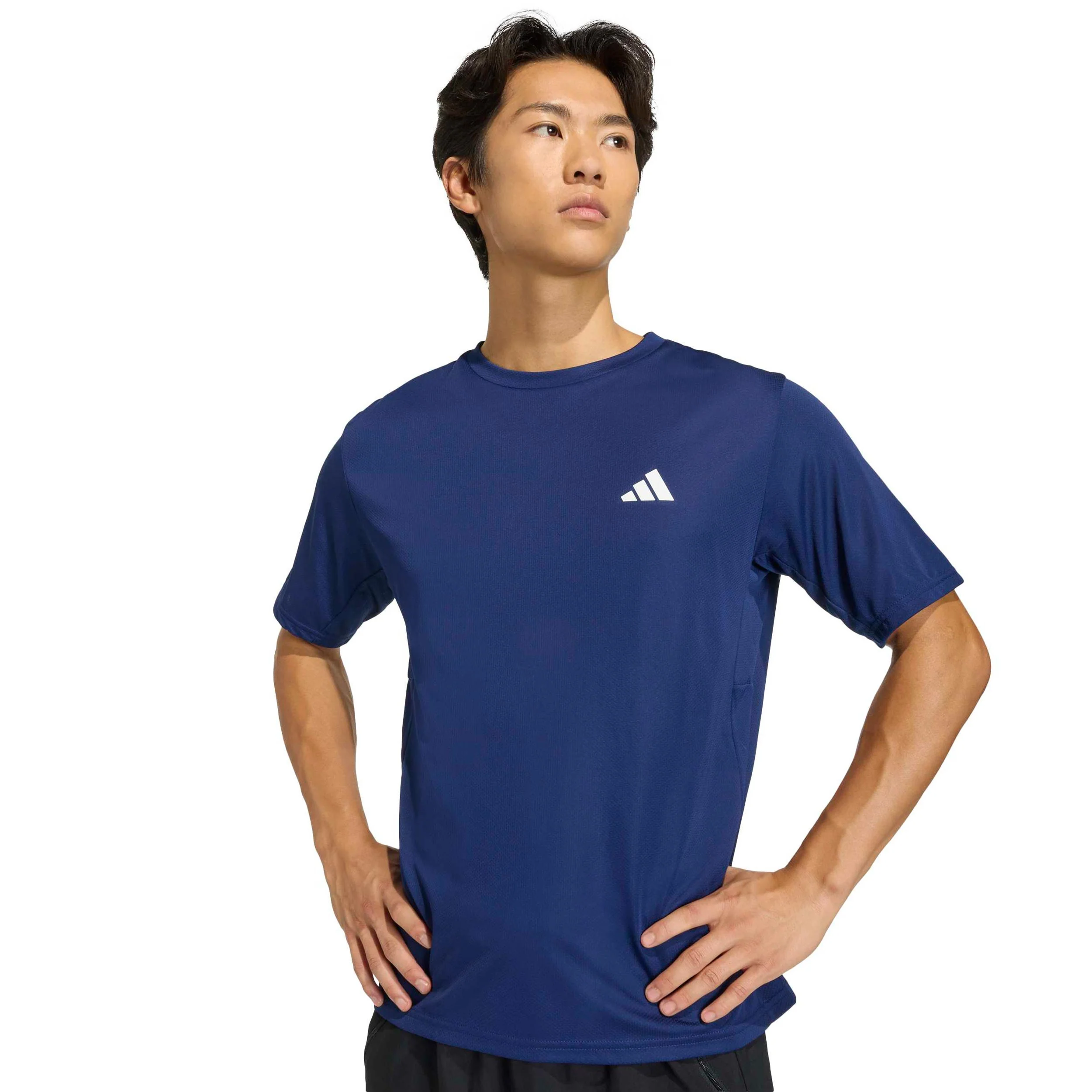 Basic Camiseta de manga corta Hombres-azul oscuro - Image 5