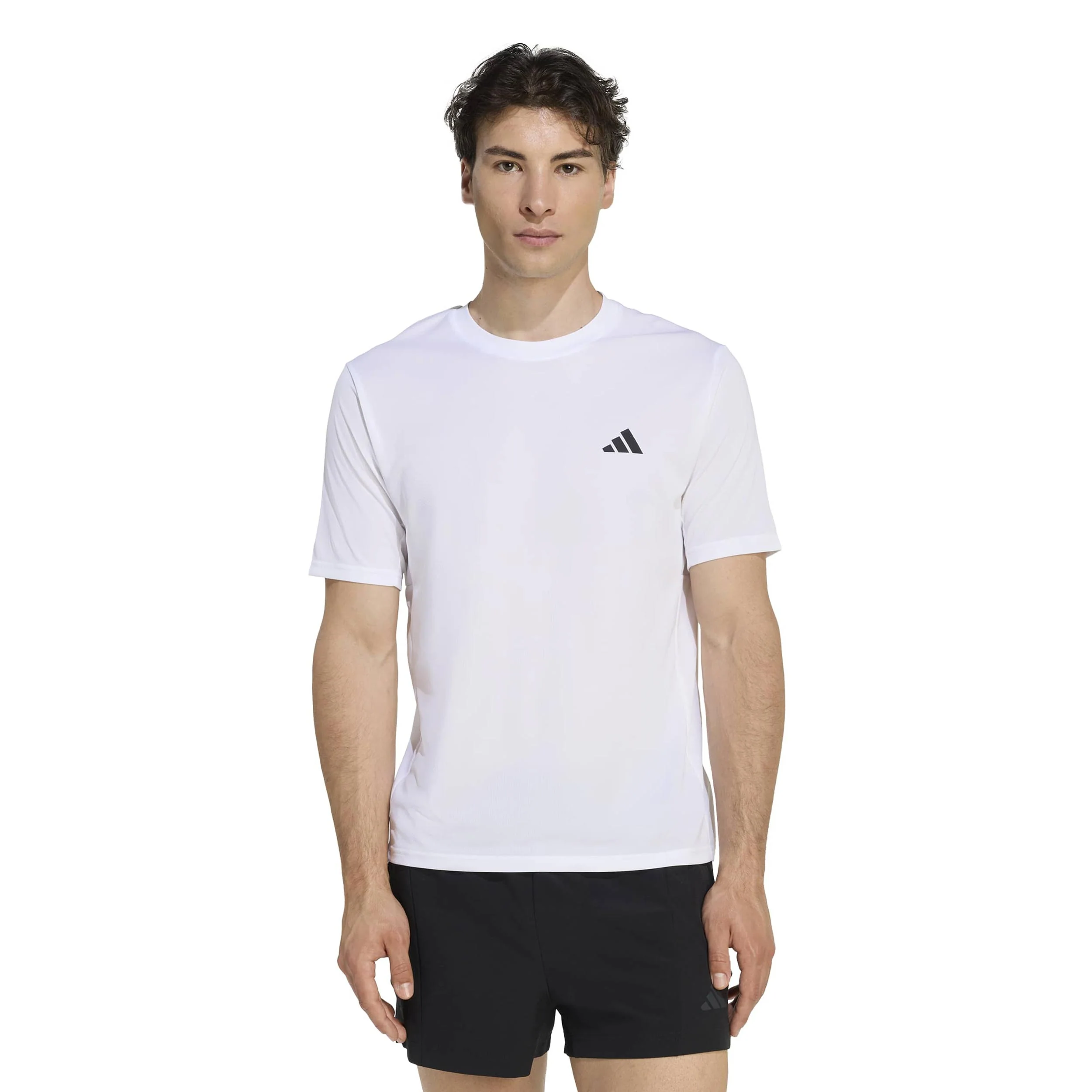 Basic Camiseta de manga corta Hombres-blanco - Image 2
