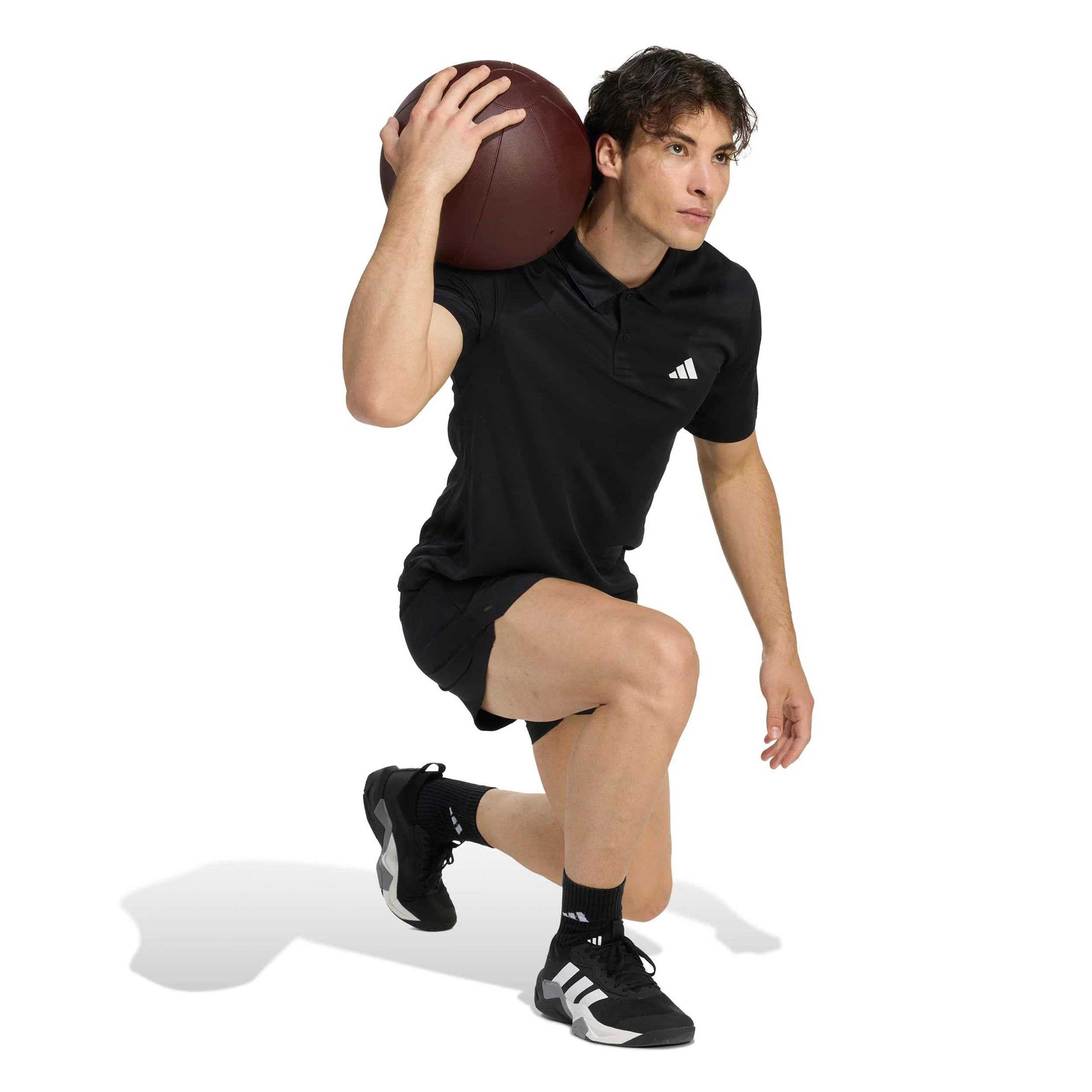 Basic Polo Hombres-negro - Image 4