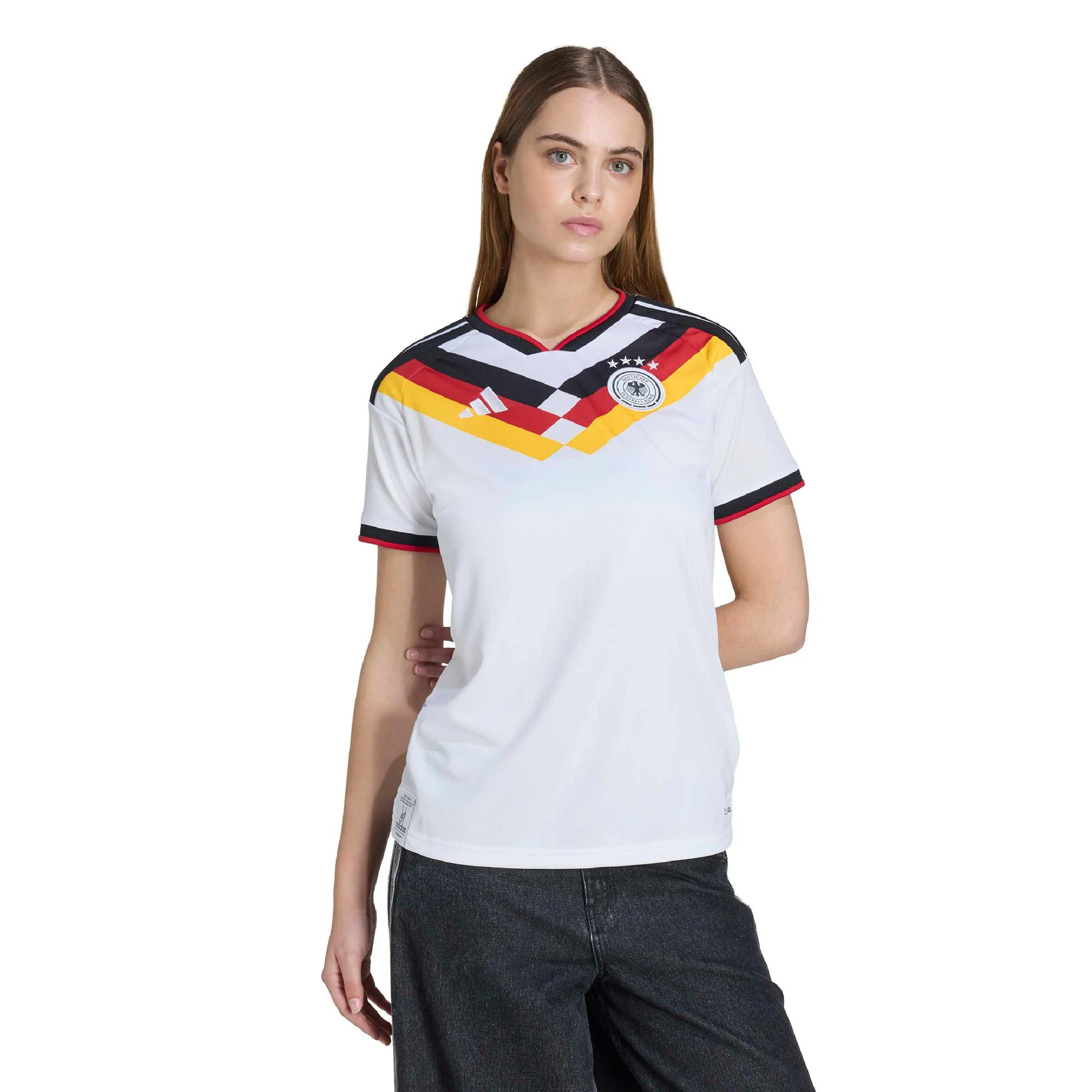 Camiseta Alemania Local 26 Mujer – Blanca - Image 6