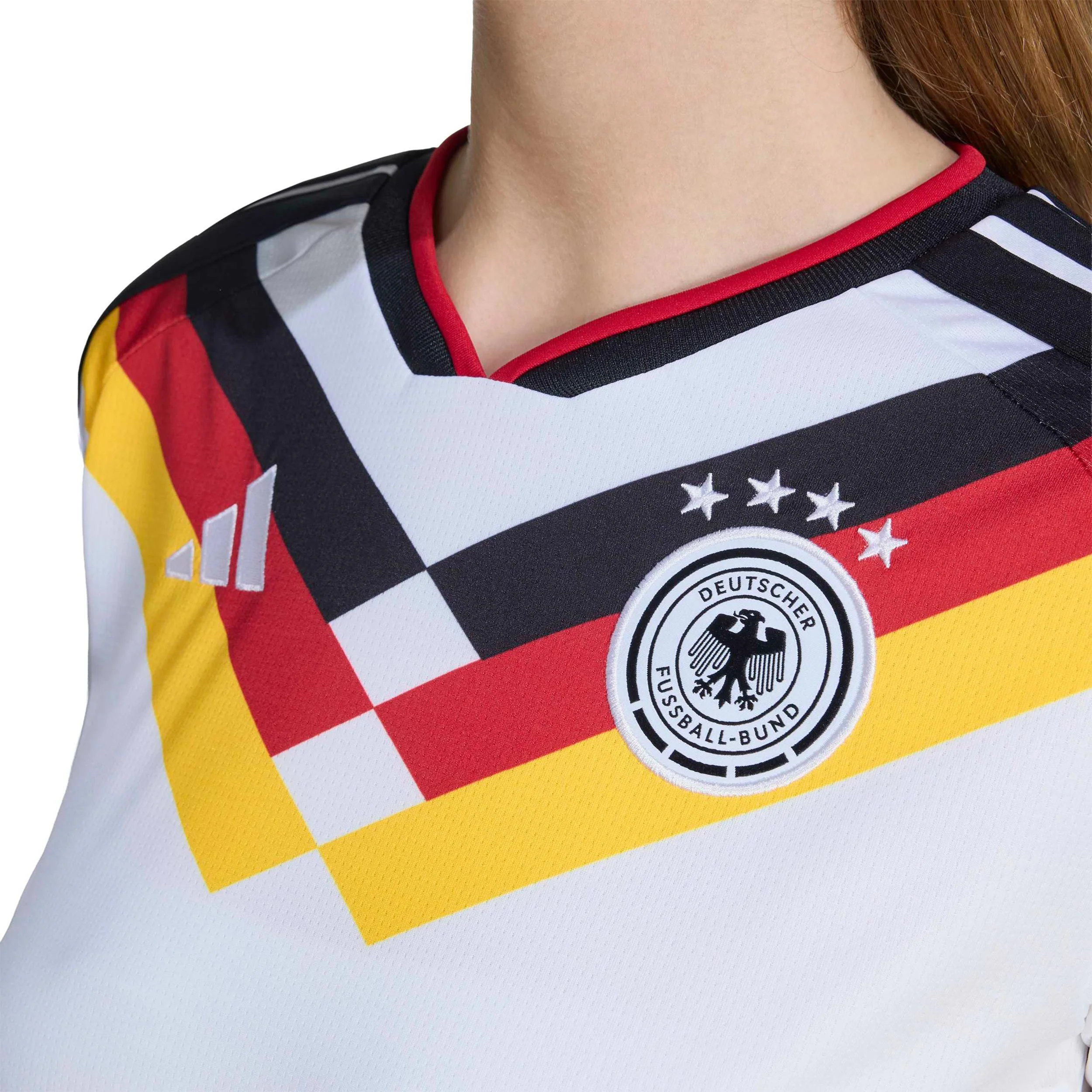 Camiseta Alemania Local 26 Mujer – Blanca - Image 9