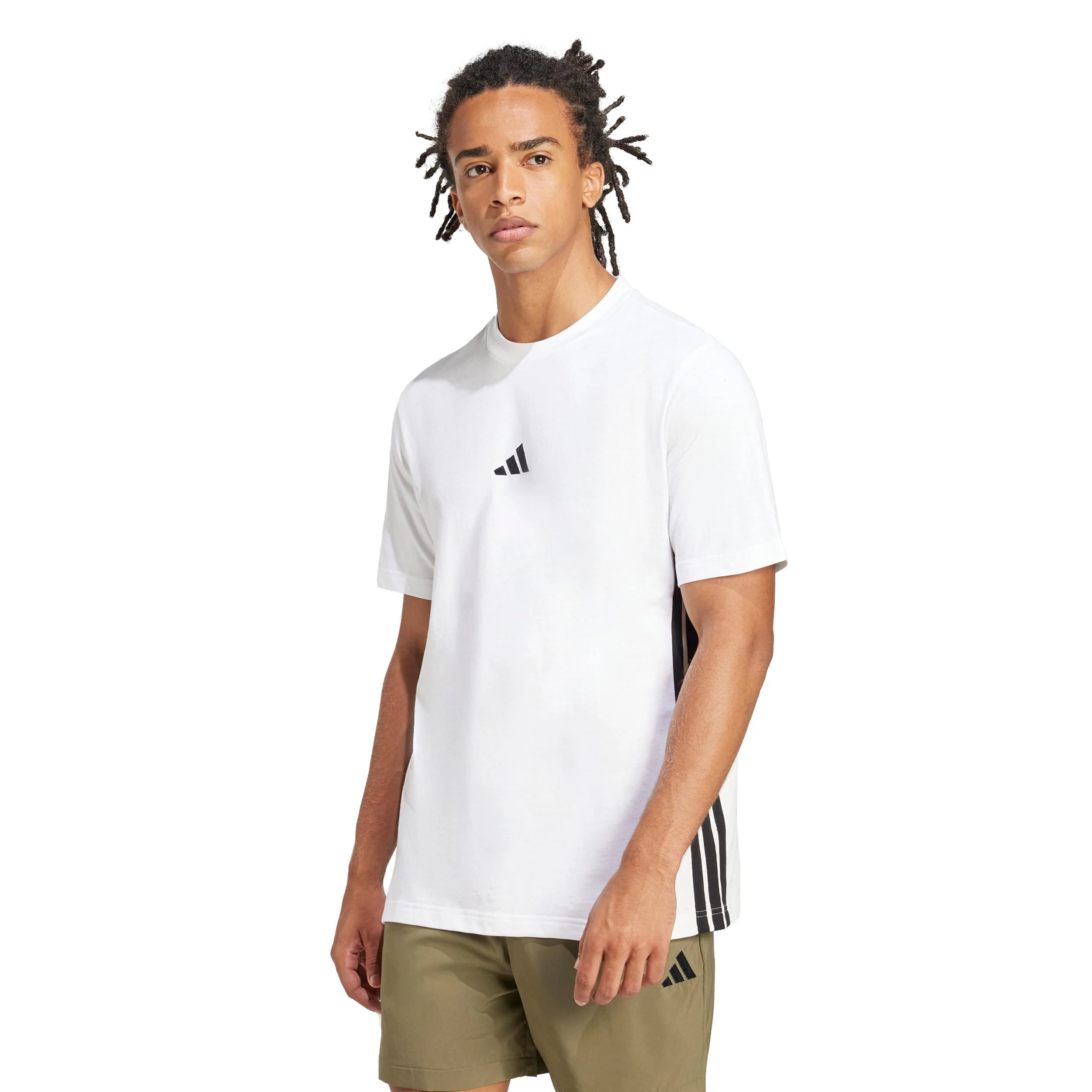 Camiseta De Manga Corta Hombres-Blanco,Negro - Image 2