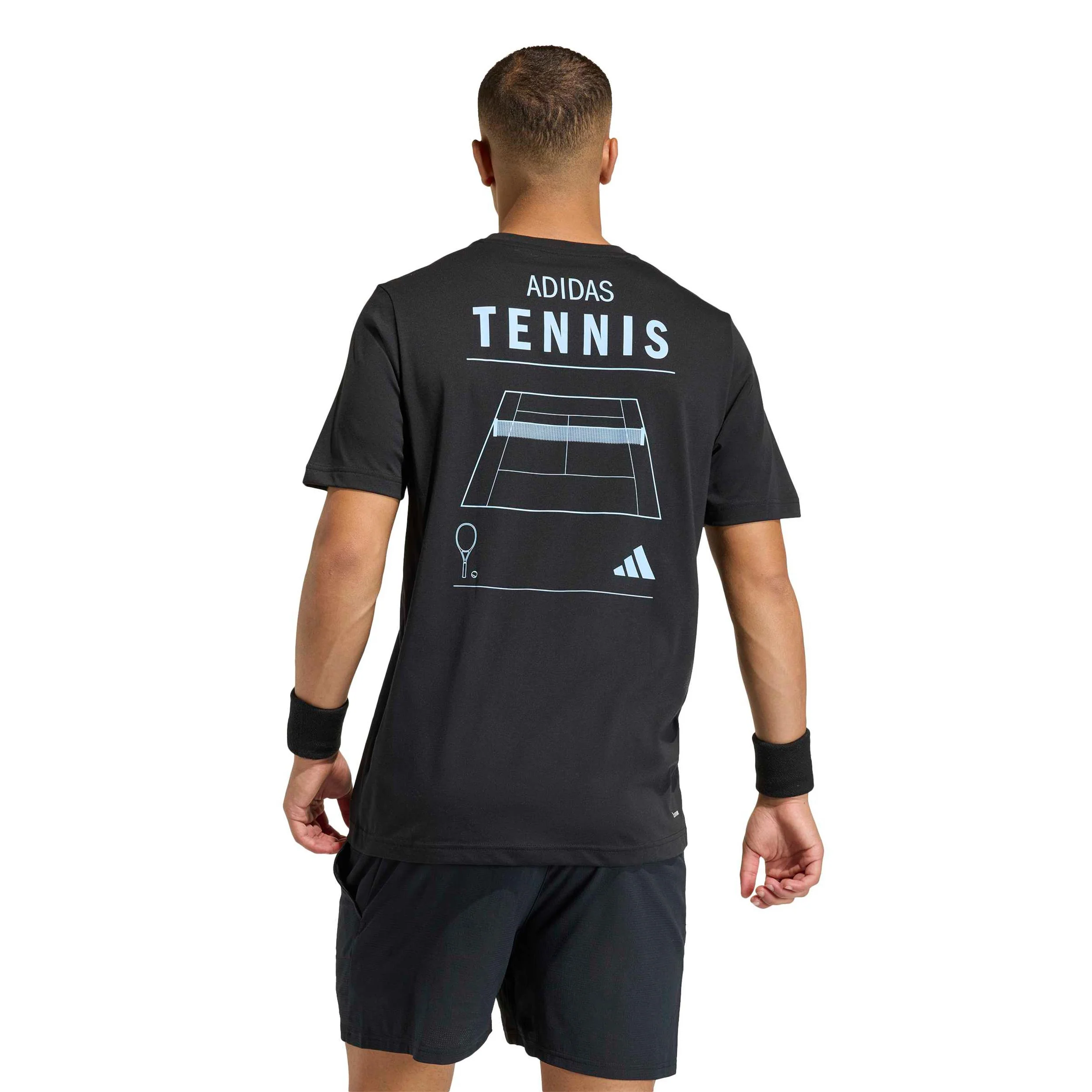 Category Graphic Camiseta de manga corta Hombres - negro, blanco - Image 3