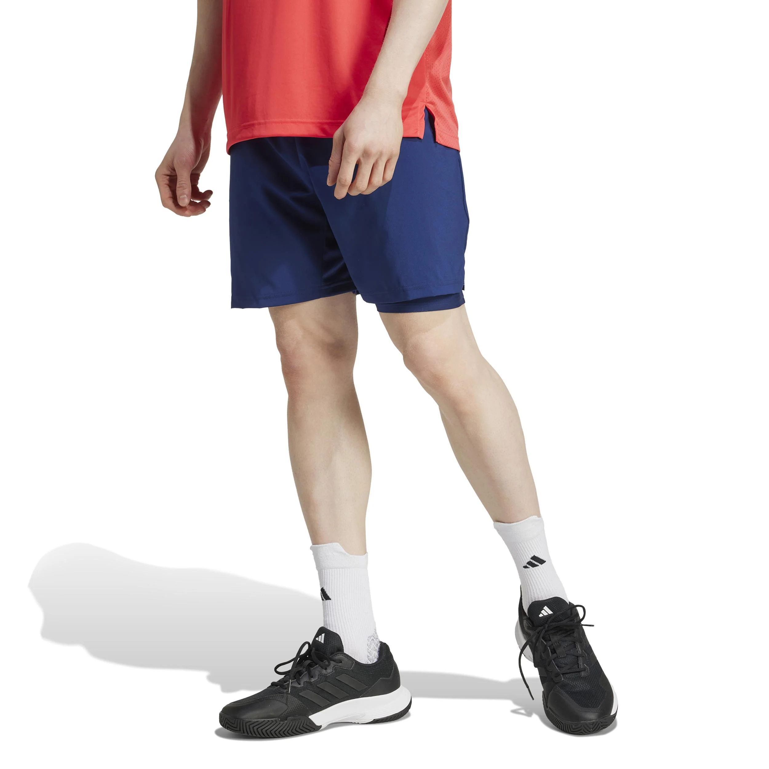 Club 2in1 7in Shorts Hombres-Azul Oscuro - Image 2