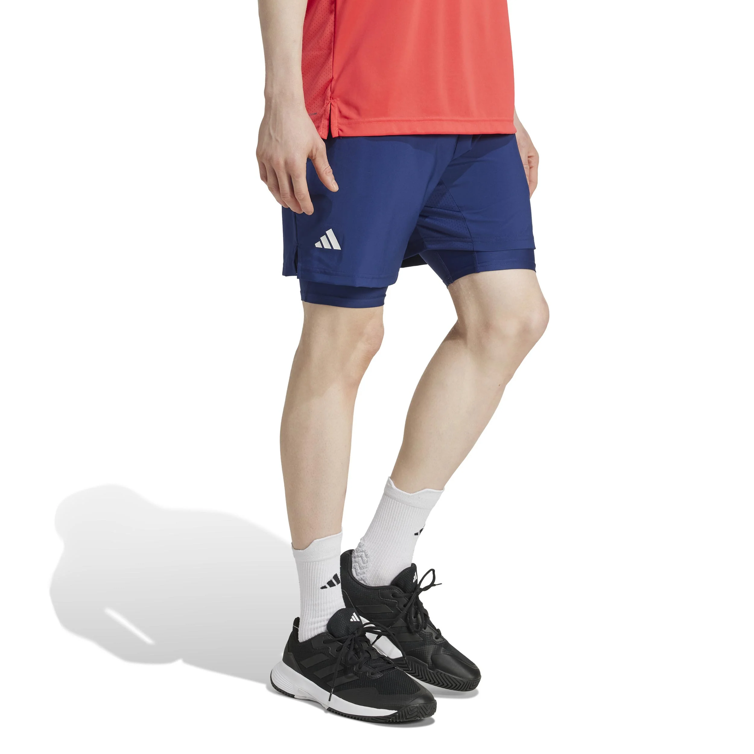 Club 2in1 7in Shorts Hombres-Azul Oscuro - Image 4