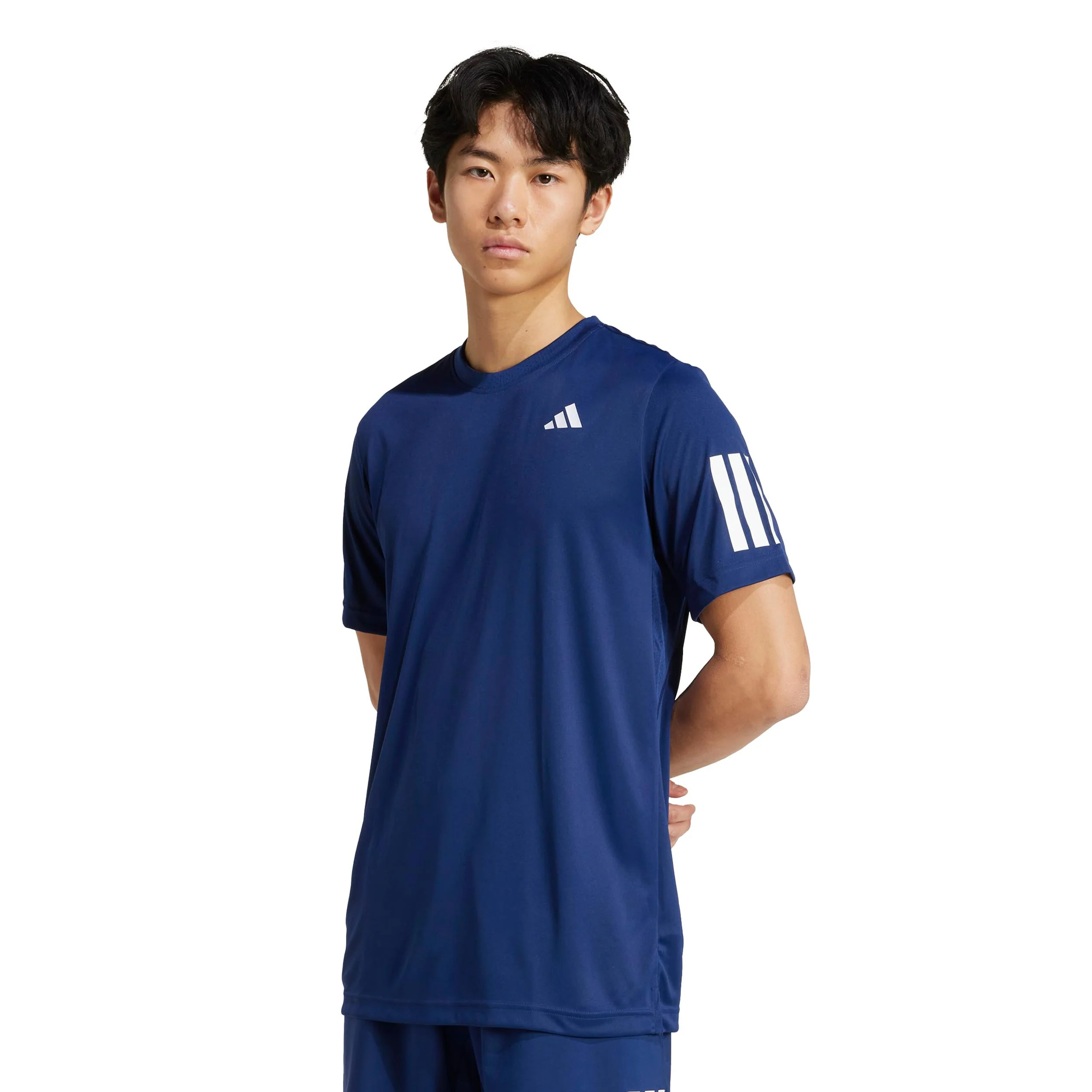 Club 3Stripes Camiseta de manga corta Hombres-azul oscuro - Image 2