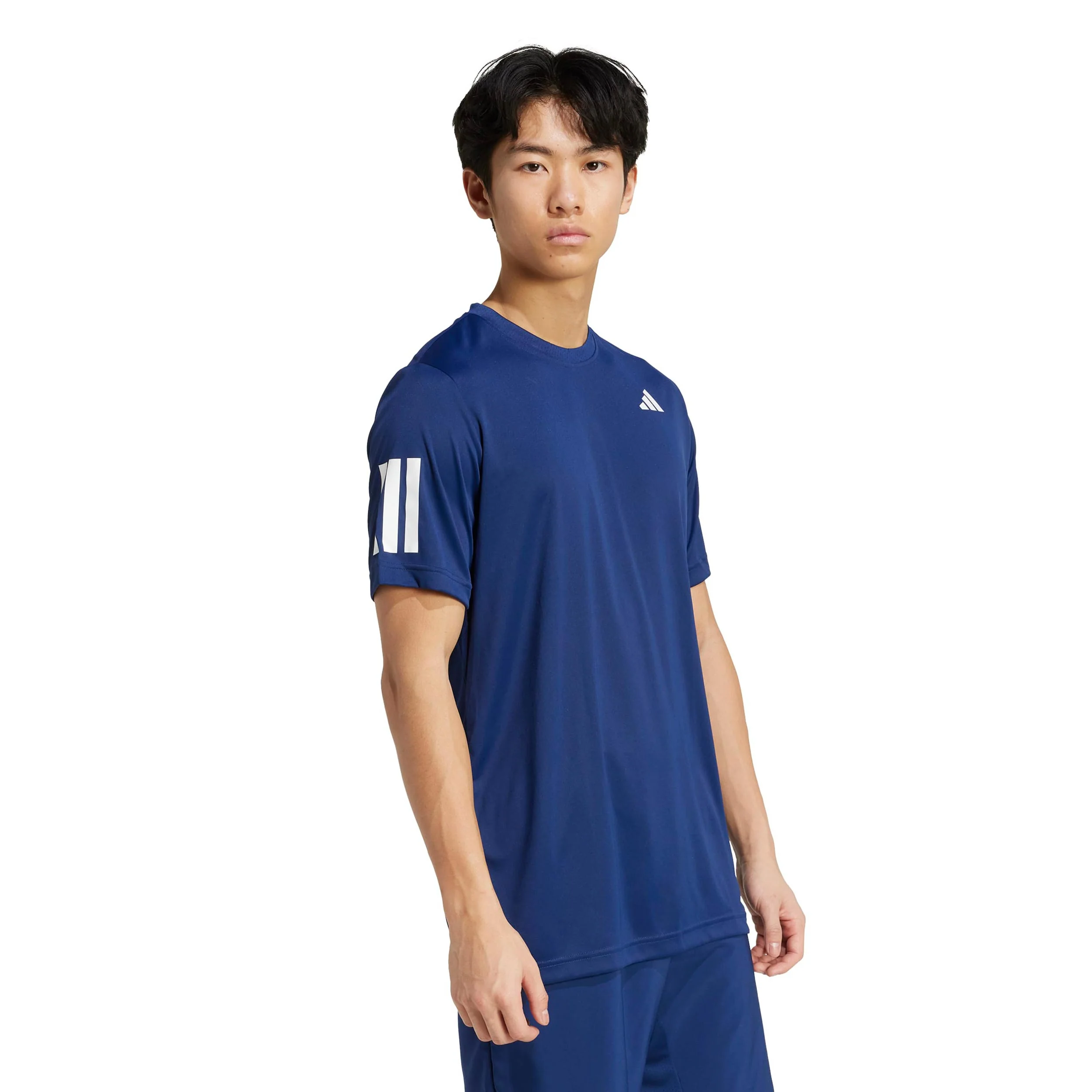 Club 3Stripes Camiseta de manga corta Hombres-azul oscuro - Image 4