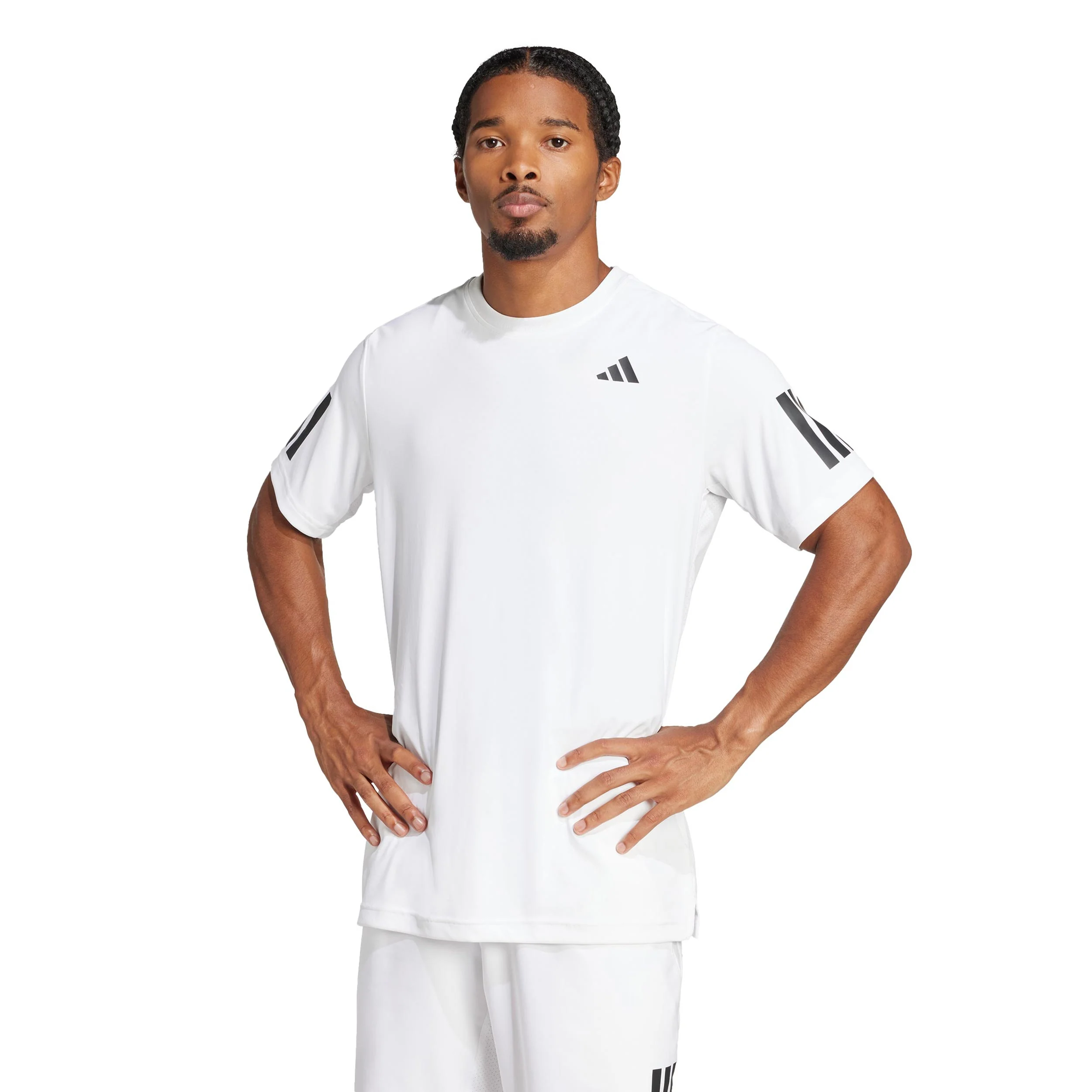 Club 3Stripes Camiseta de manga corta Hombres-blanco - Image 2