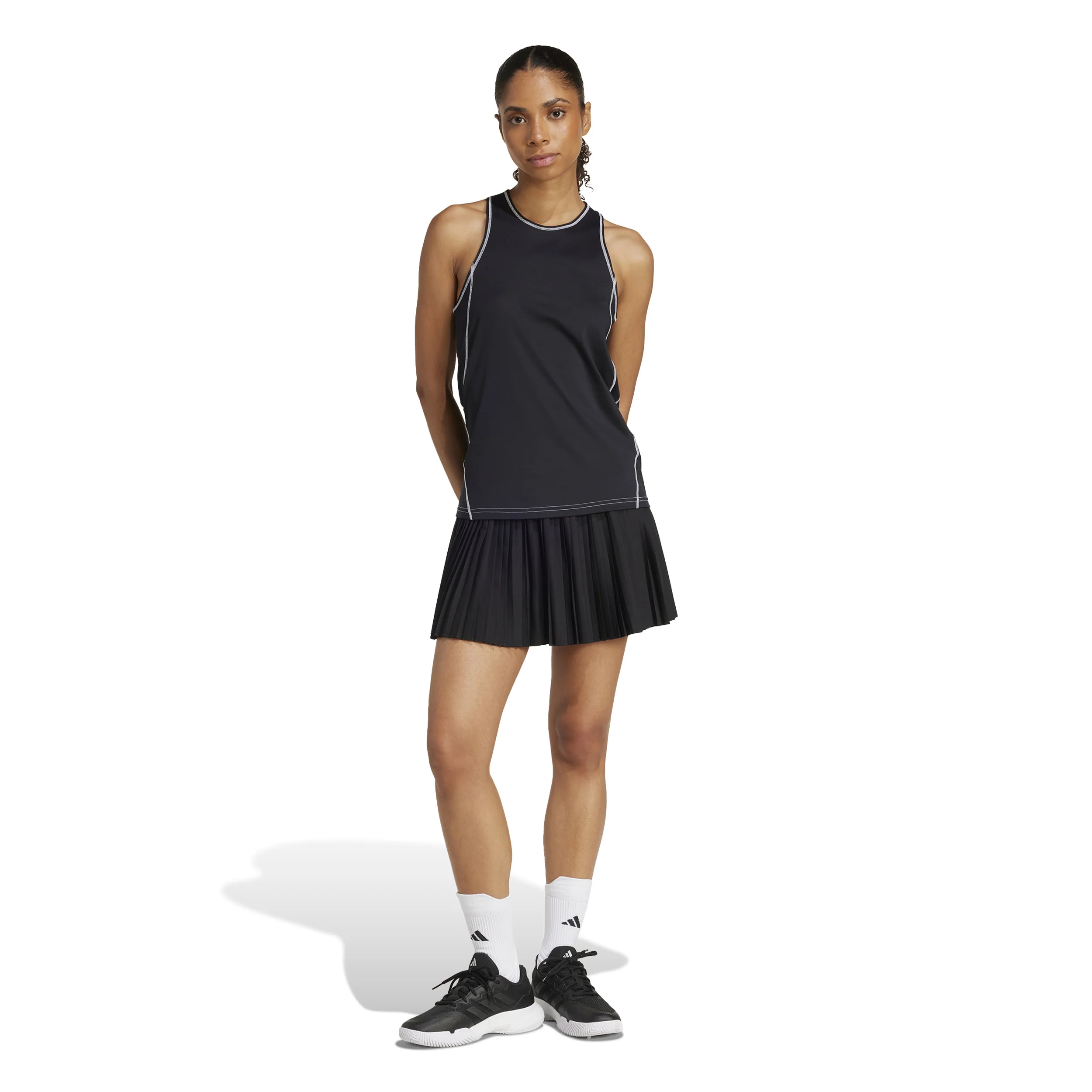 Club Pleat Falda Mujeres - negro - Image 7