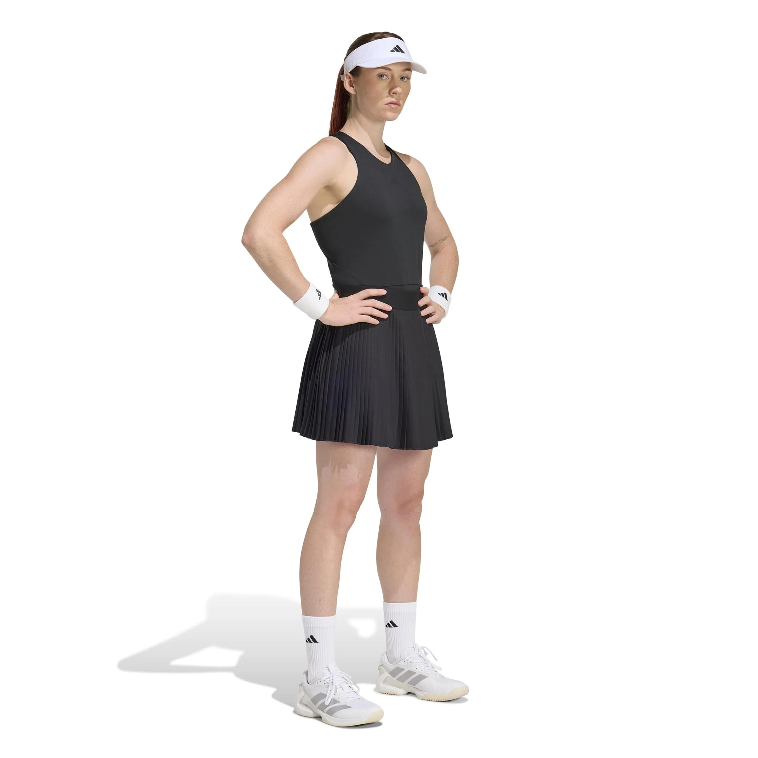 Club Pleated Long Falda Mujeres-negro - Image 4