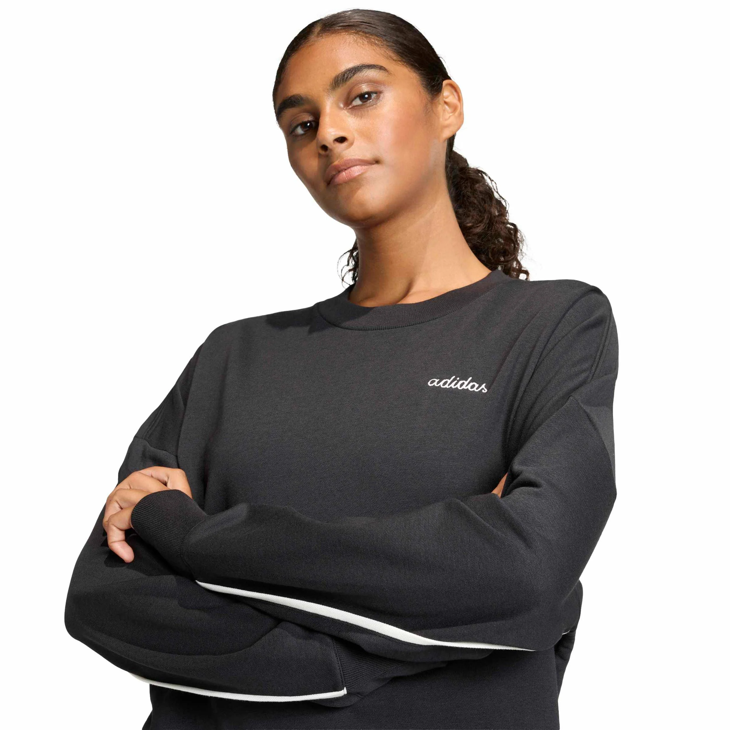 Crew Sudadera Mujeres-negro - Image 6