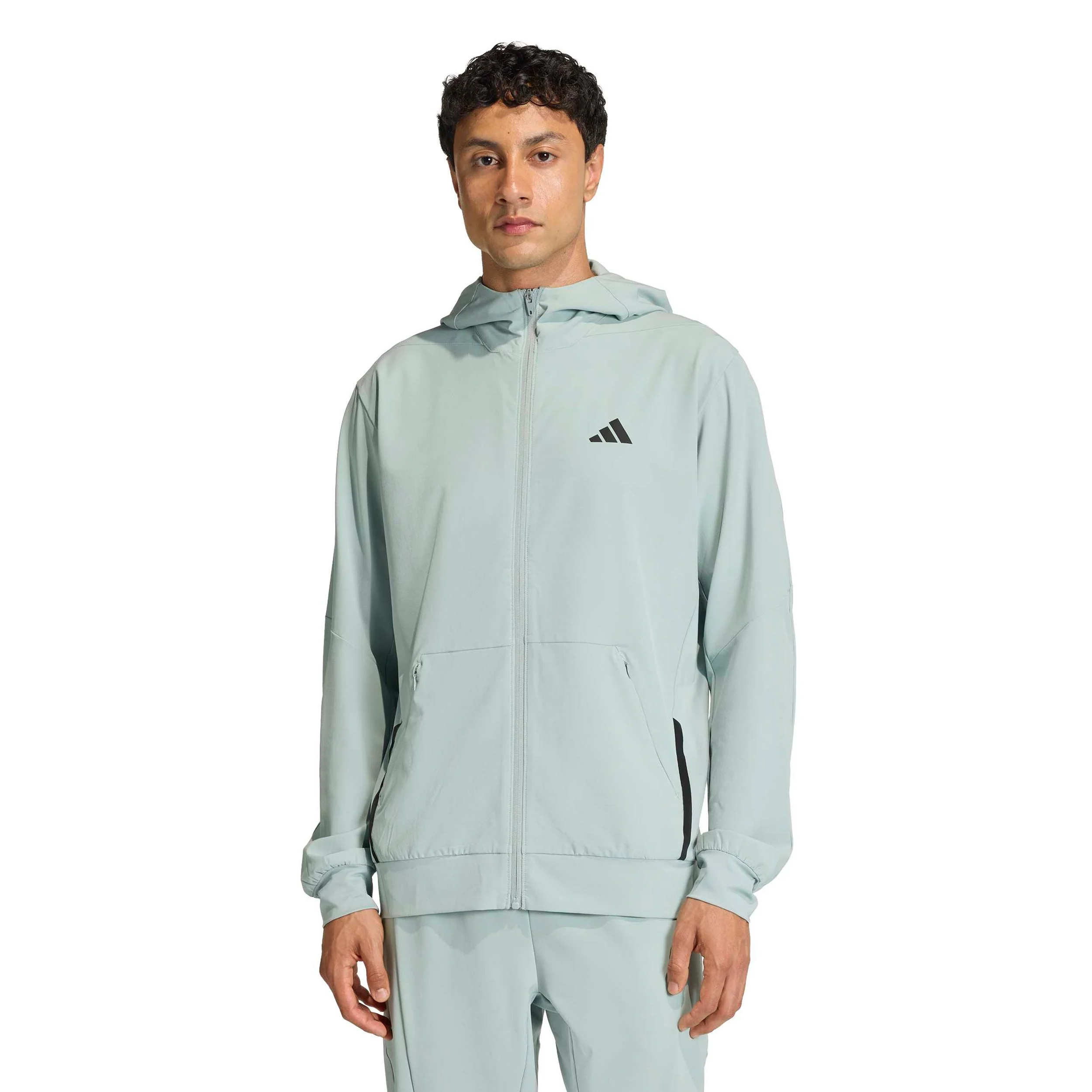 D4T Hybrid Sudadera con cremallera Hombres-salvia - Image 2