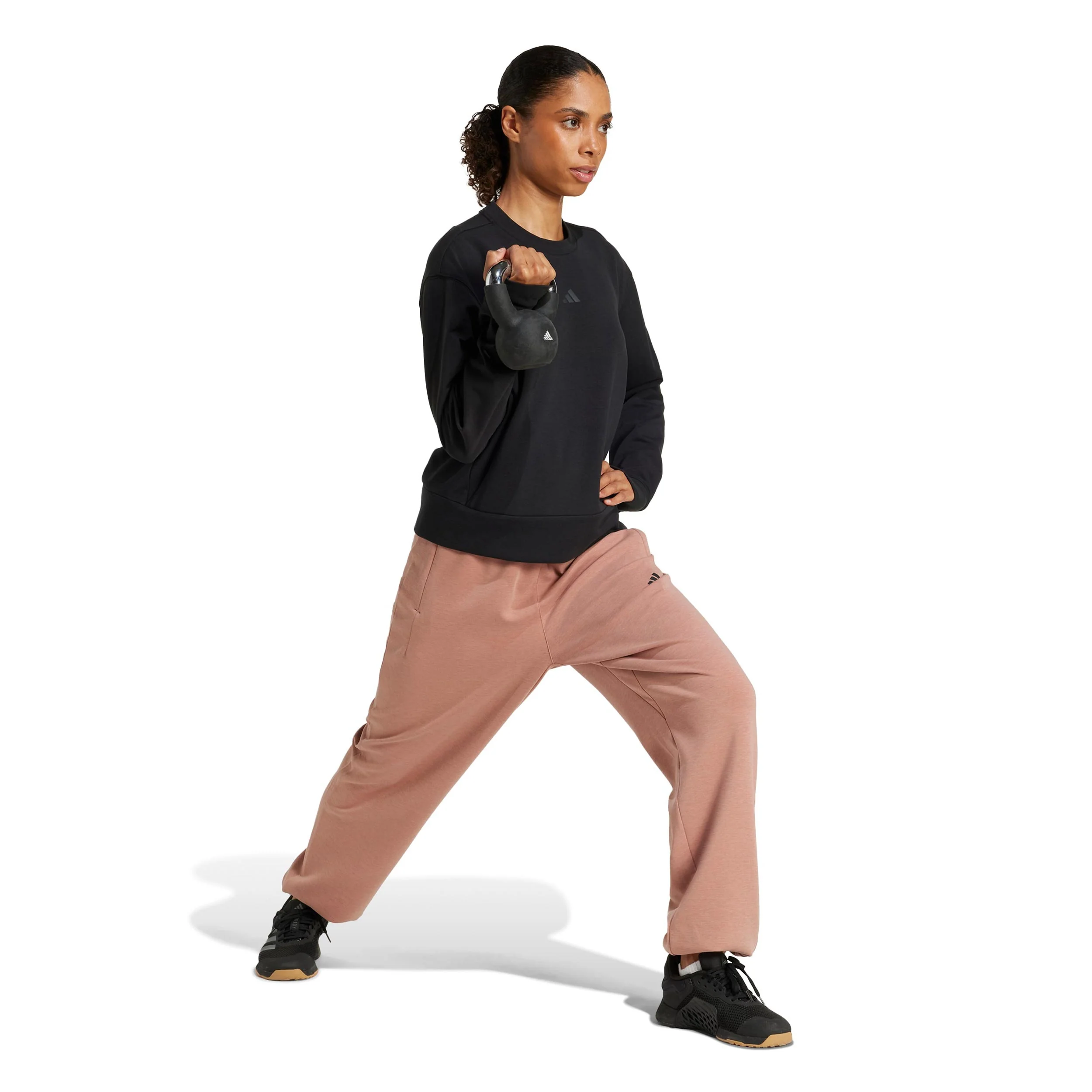 D4T Knit Crew Sudadera Mujeres-negro - Image 4