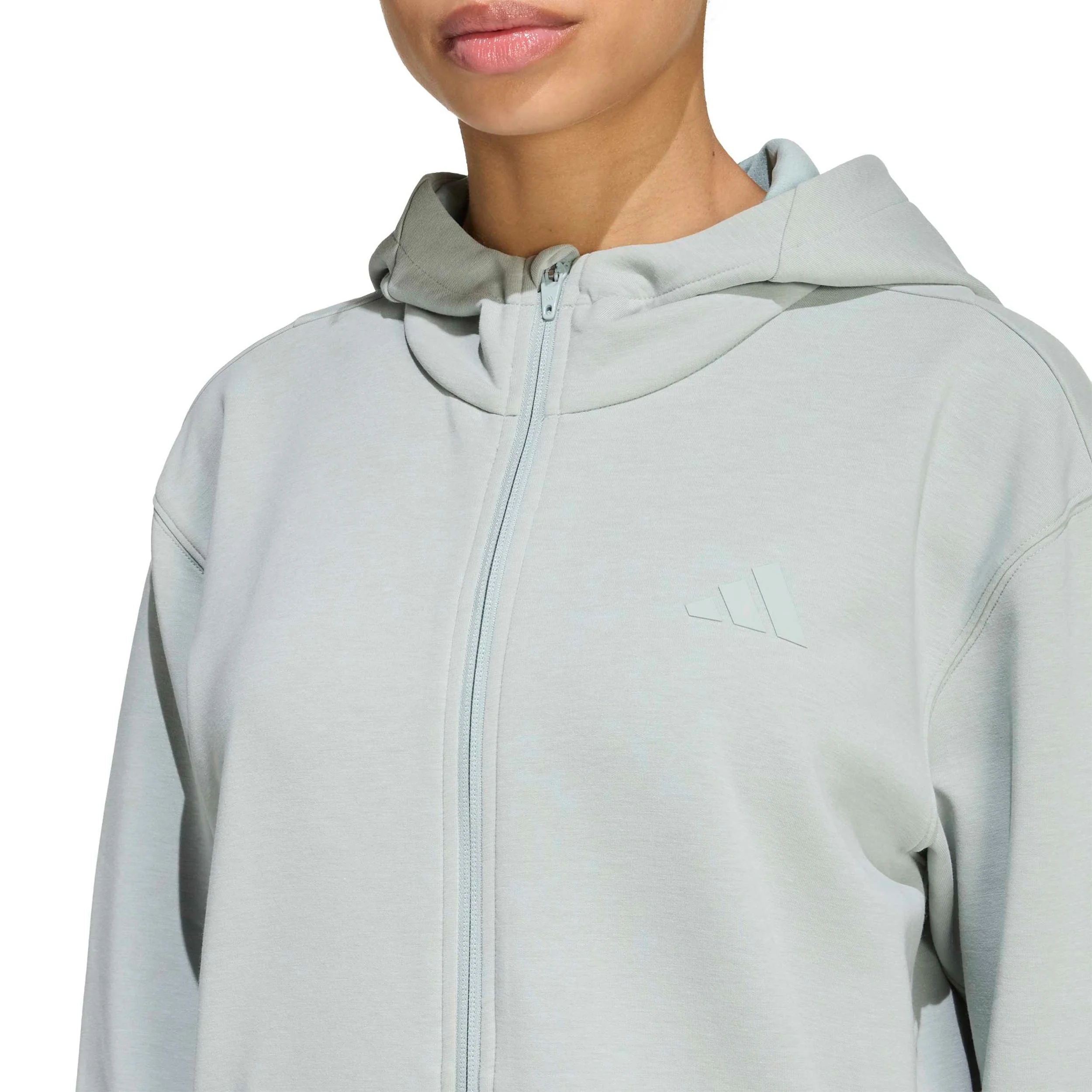 D4T Sudadera con cremallera Mujeres - salvia - Image 5