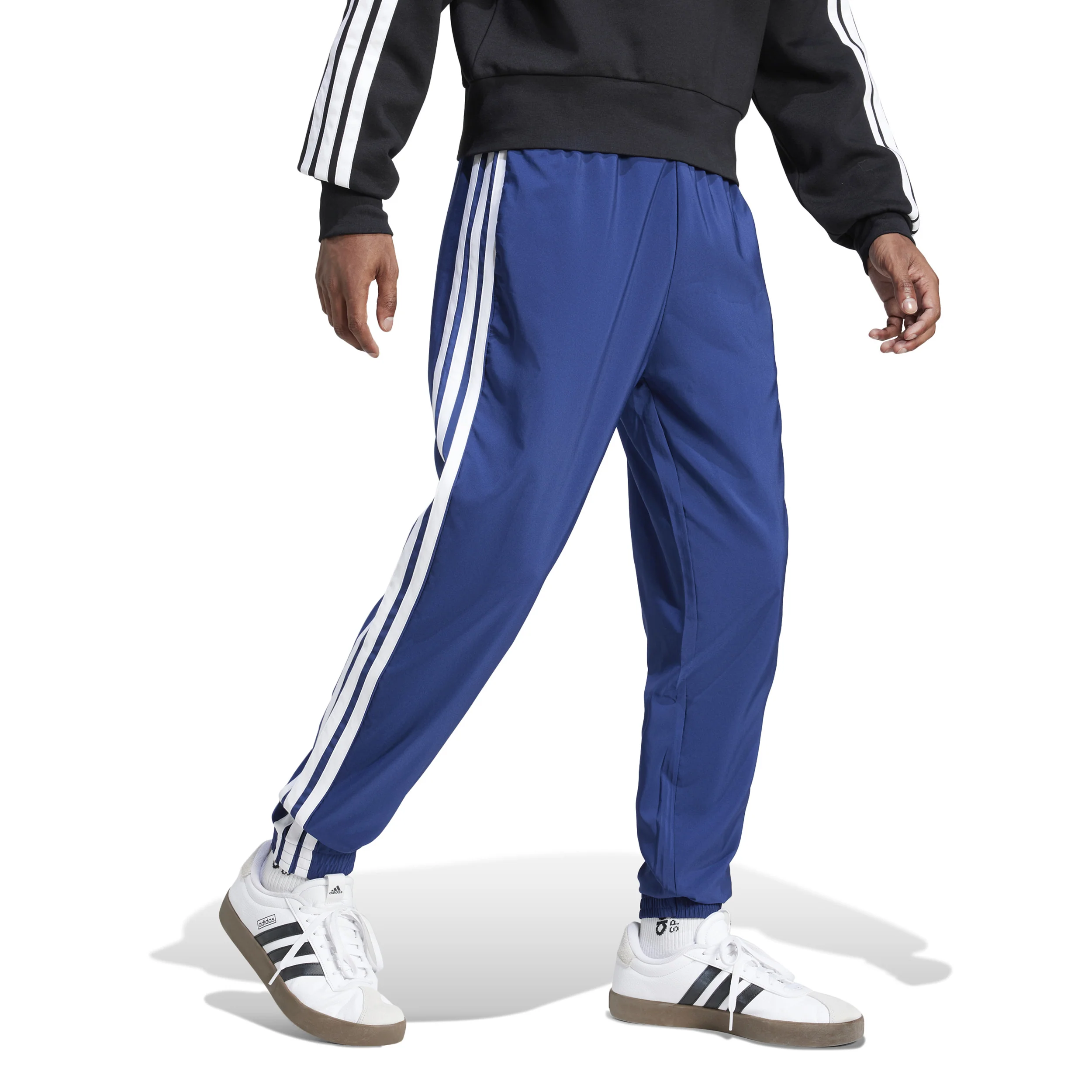 Essentials 3Stripes Woven Pantalón de entrenamiento Hombres - azul - Image 4