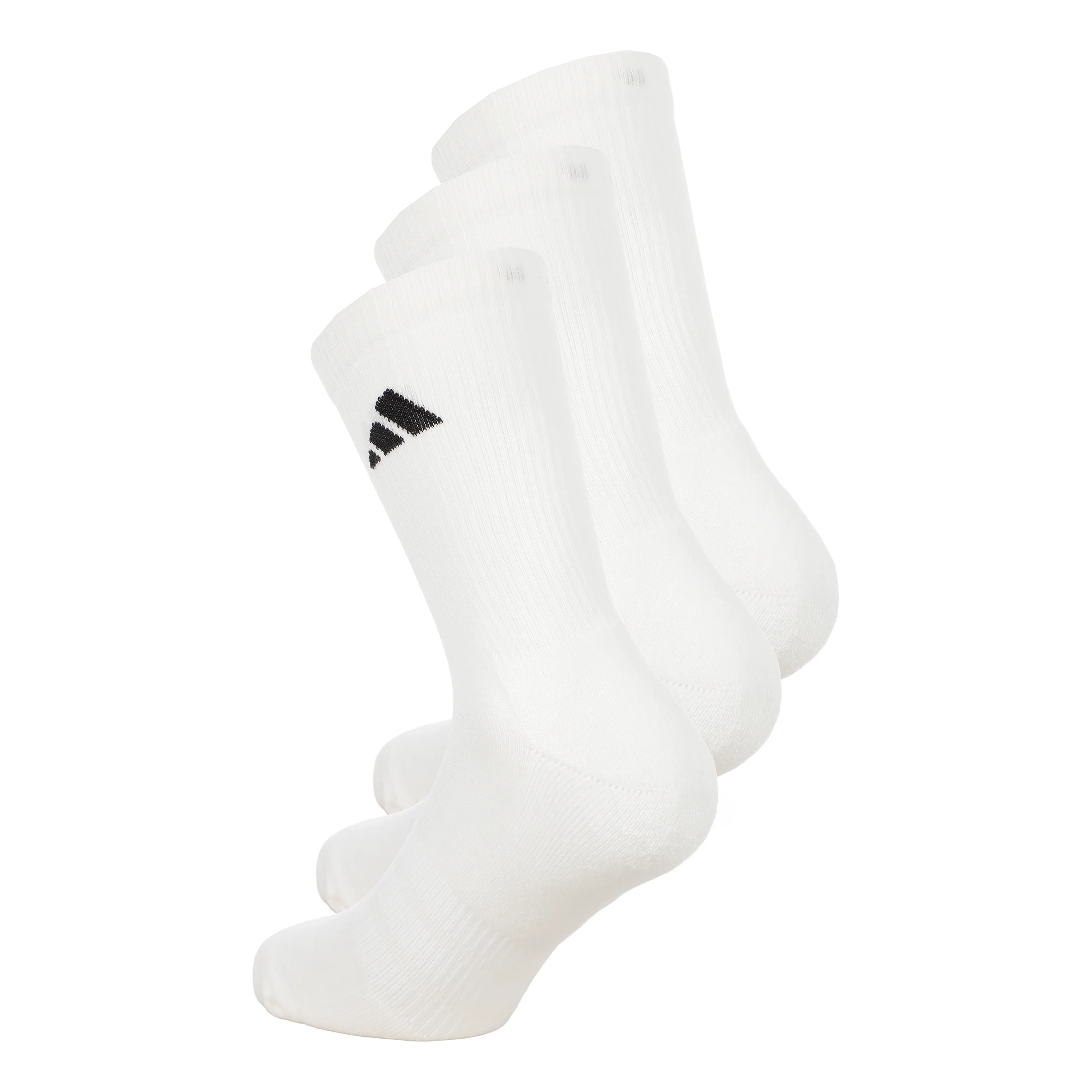Essentials Crew 3P Calcetines de tenis Unisex-blanco, negro - Image 2