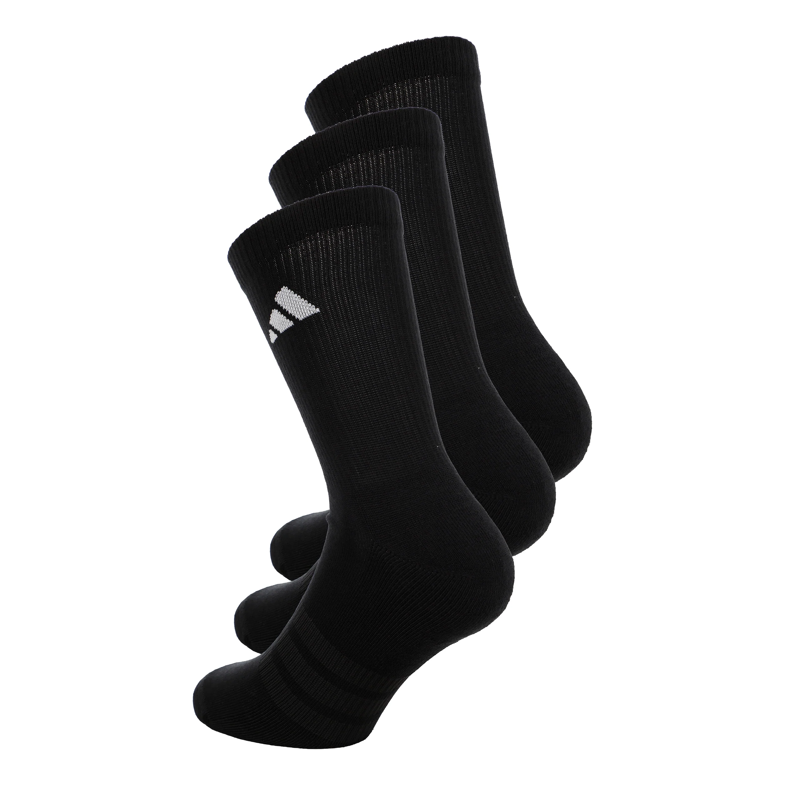 Essentials Crew 3P Calcetines de tenis Unisex-negro - Image 2