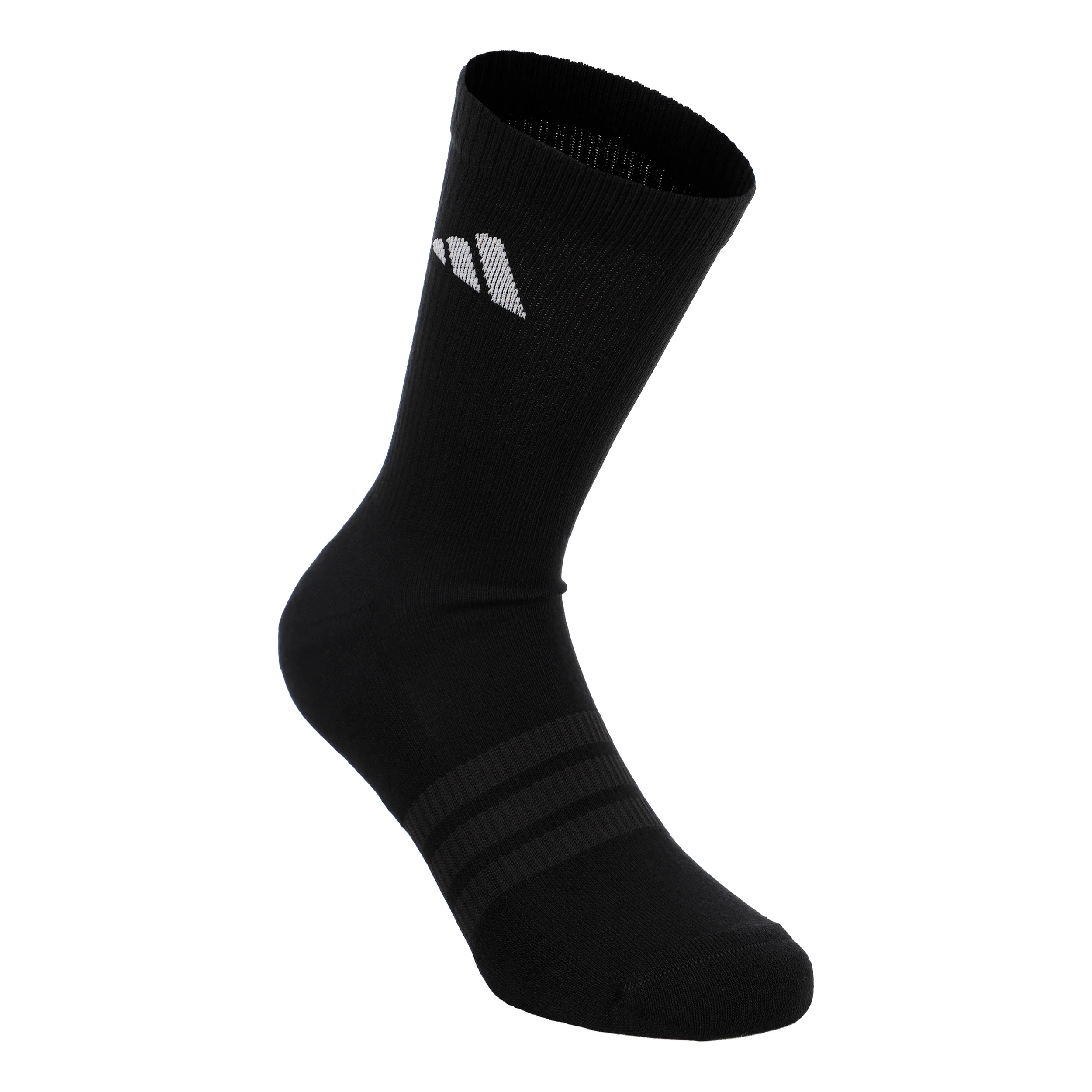 Essentials Crew 3P Calcetines de tenis Unisex-negro - Image 3