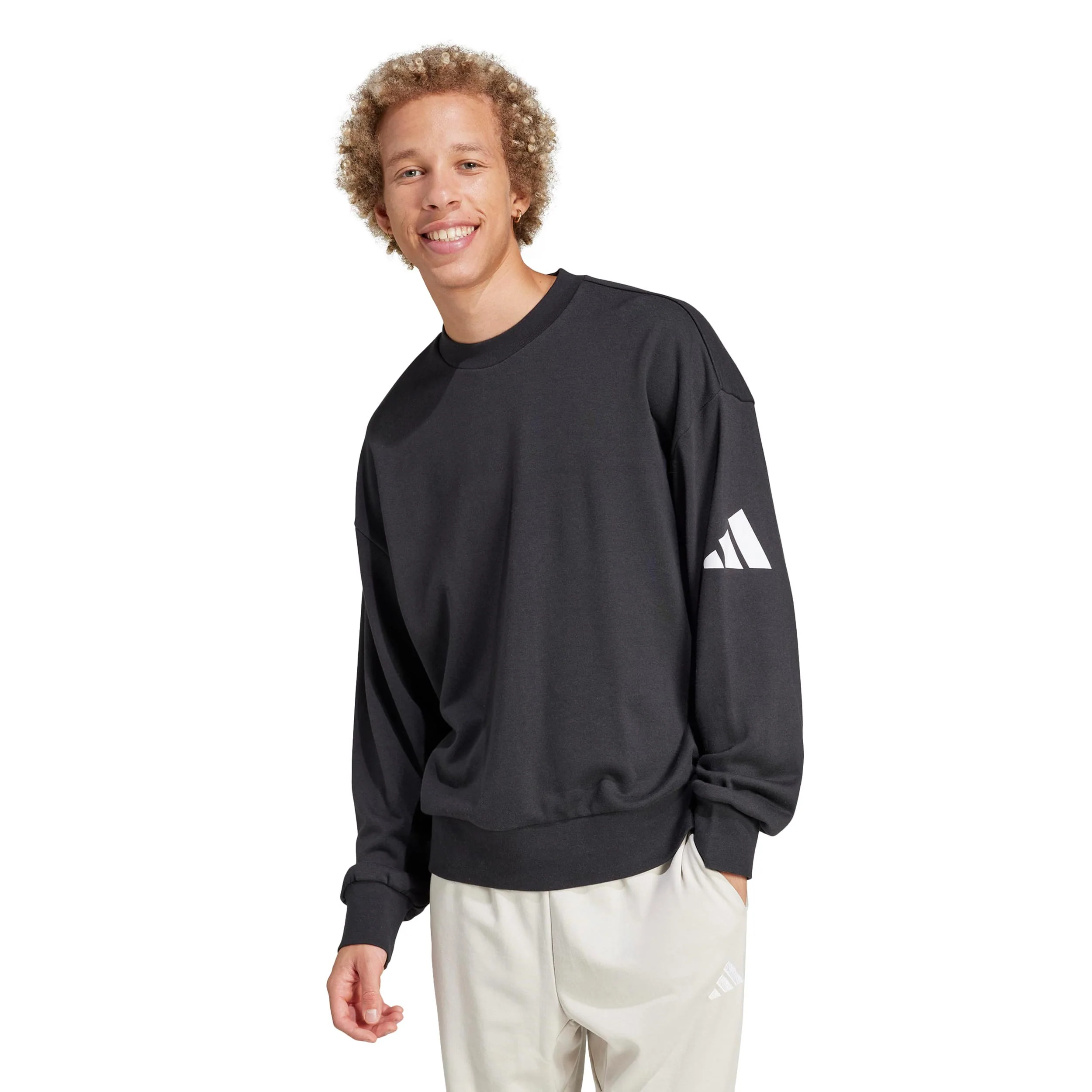 Essentials Loose Fit Sudadera Hombres-negro - Image 2