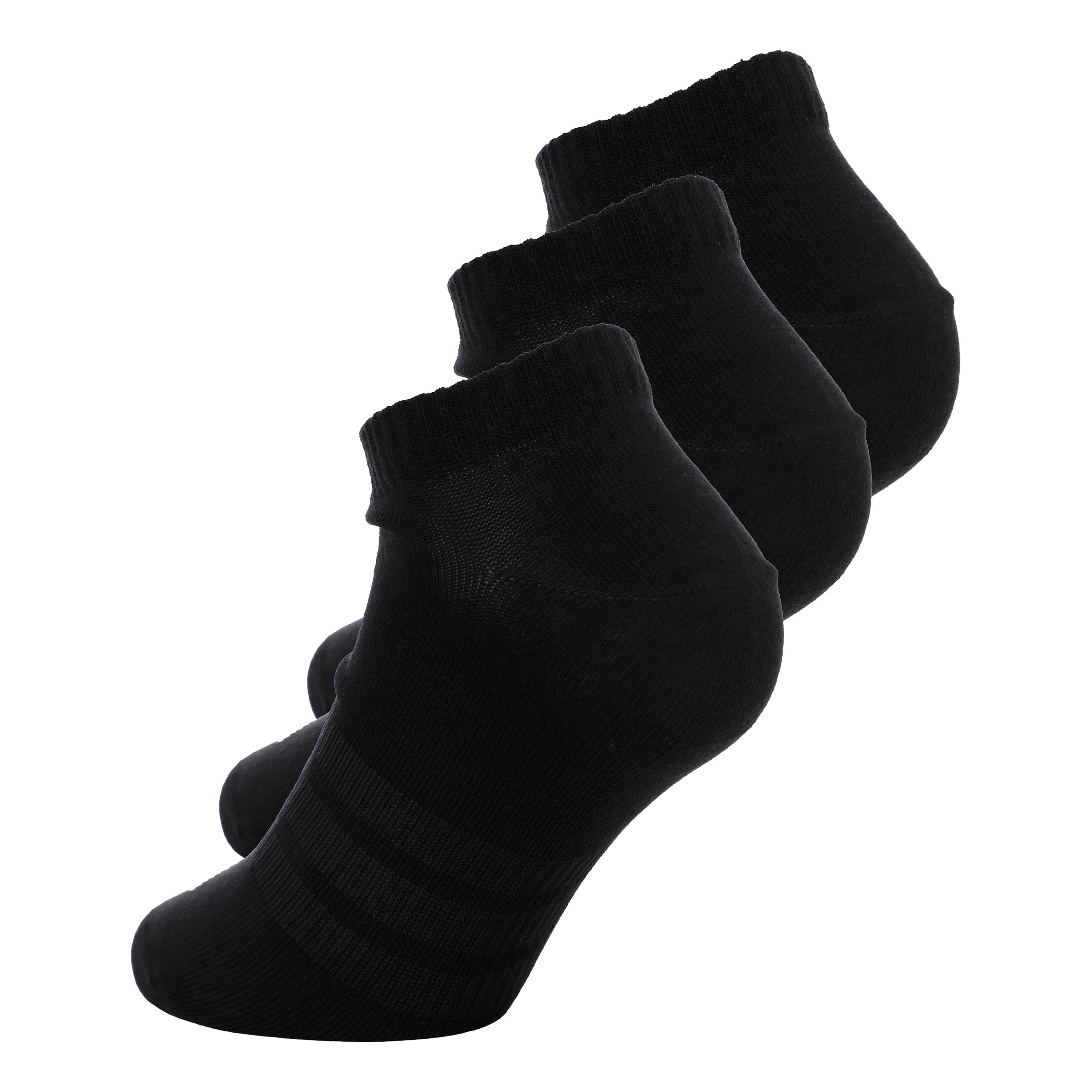 Essentials Low 3P Calcetines de tenis - Pack de 3 Unisex-negro - Image 2