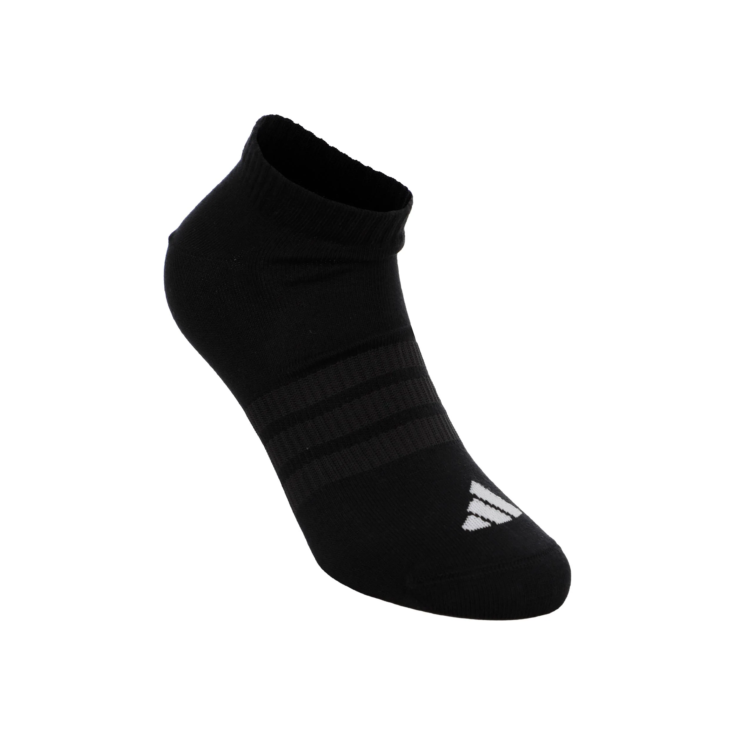 Essentials Low 3P Calcetines de tenis - Pack de 3 Unisex-negro - Image 3