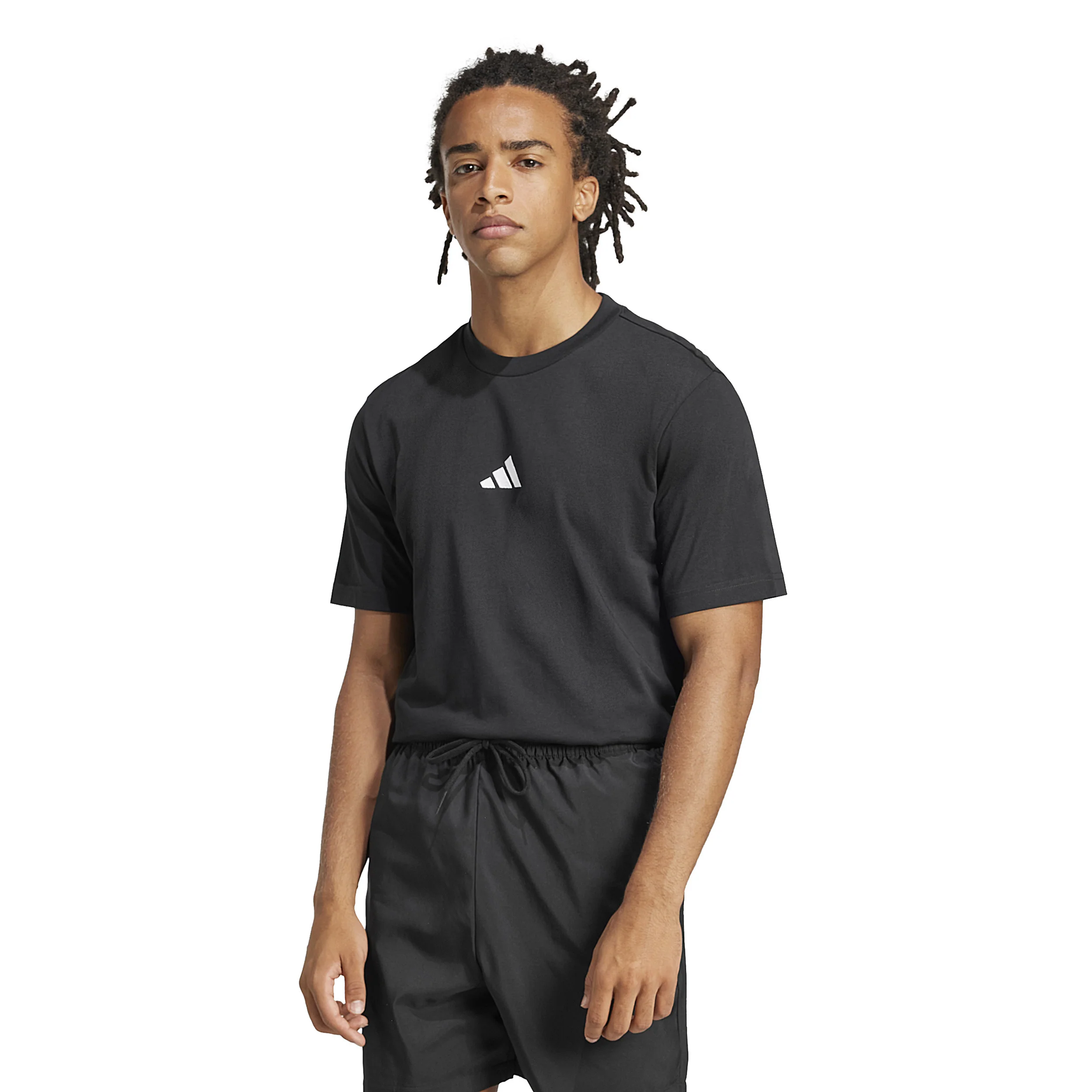 Essentials Small Logo Camiseta De Manga Corta Hombres-Negro - Image 2