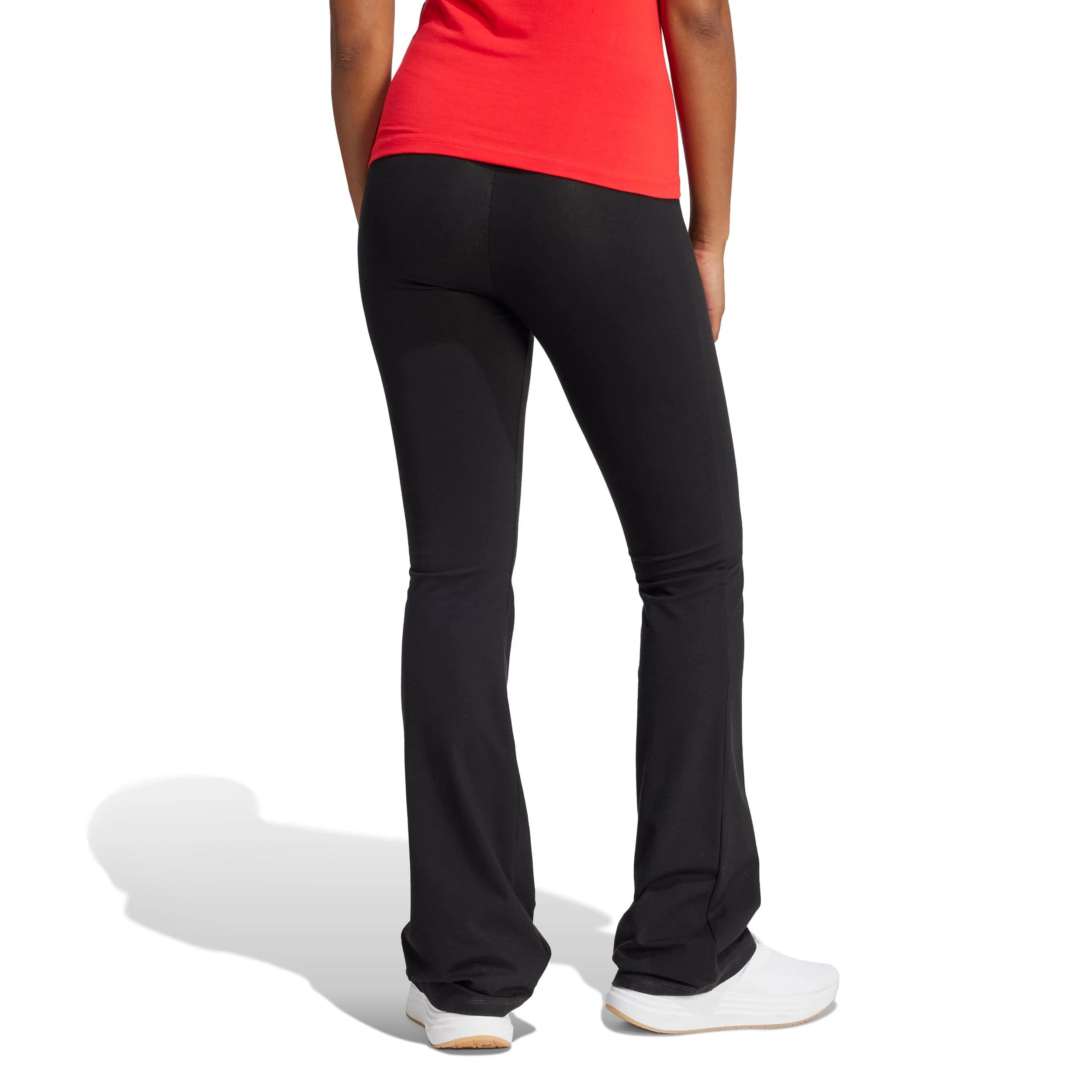 Essentials Small Logo Flared Malla Mujeres-negro - Image 3