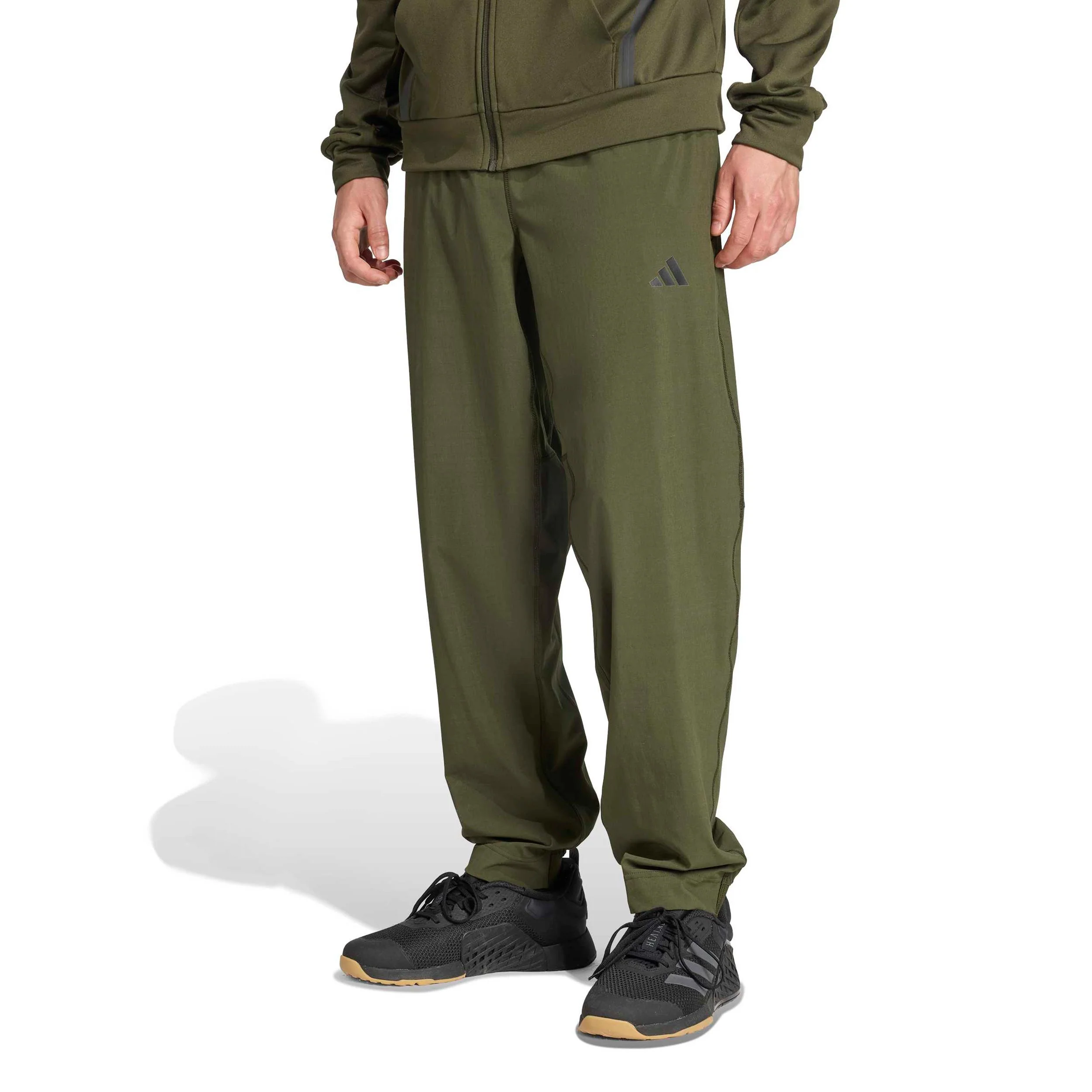 Essentials Woven Pantalón de entrenamiento Hombres-verde oscuro - Image 2