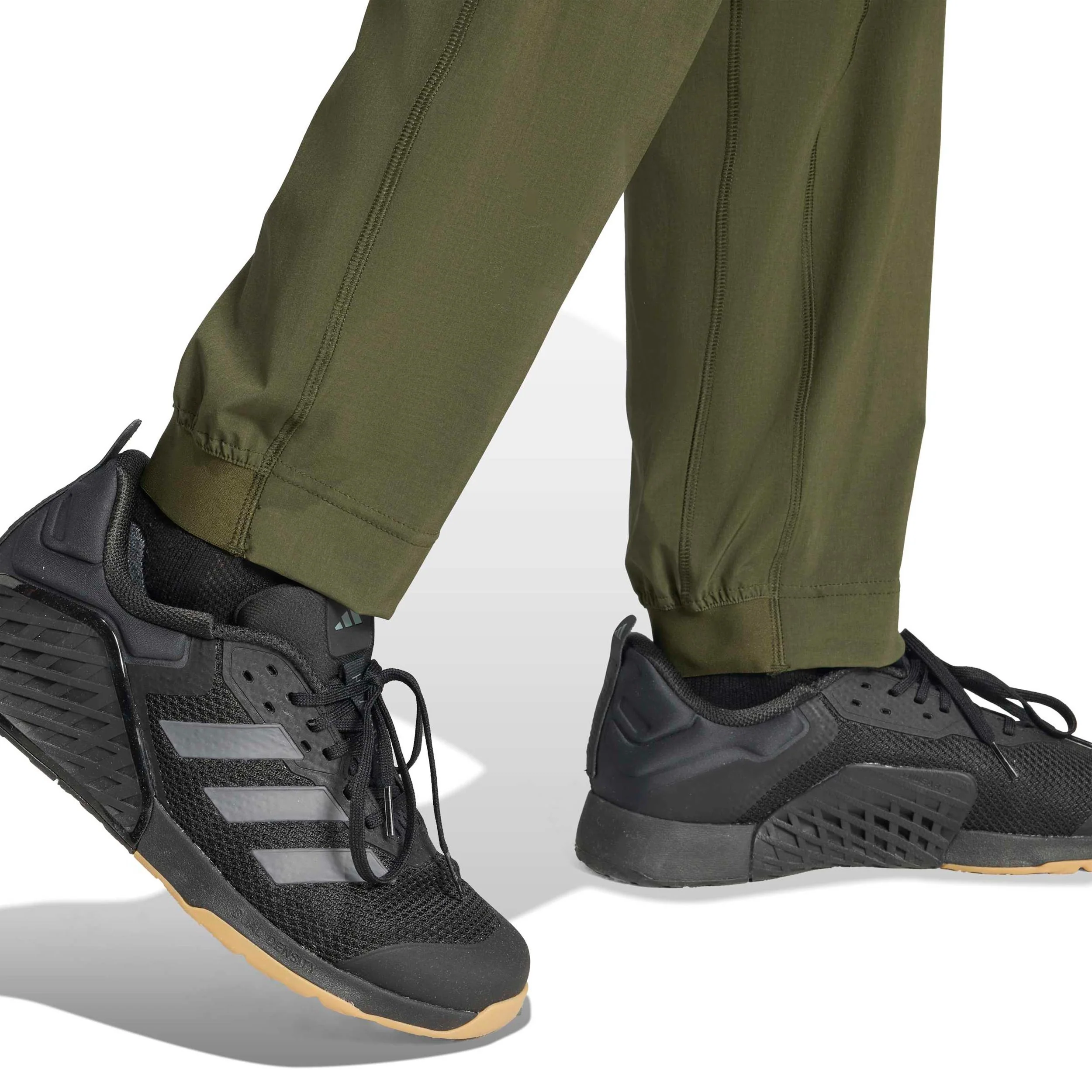 Essentials Woven Pantalón de entrenamiento Hombres-verde oscuro - Image 5