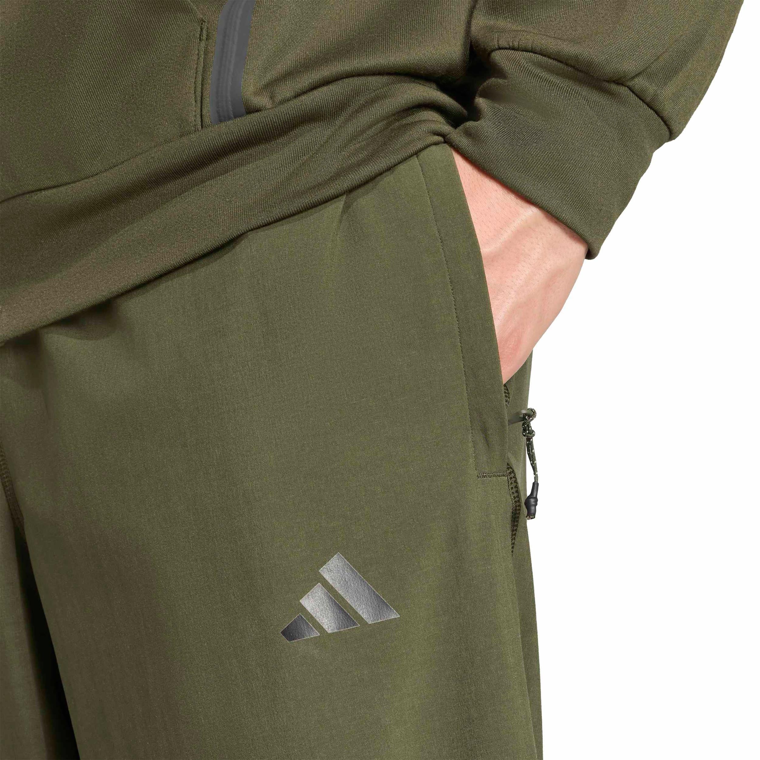 Essentials Woven Pantalón de entrenamiento Hombres-verde oscuro - Image 6