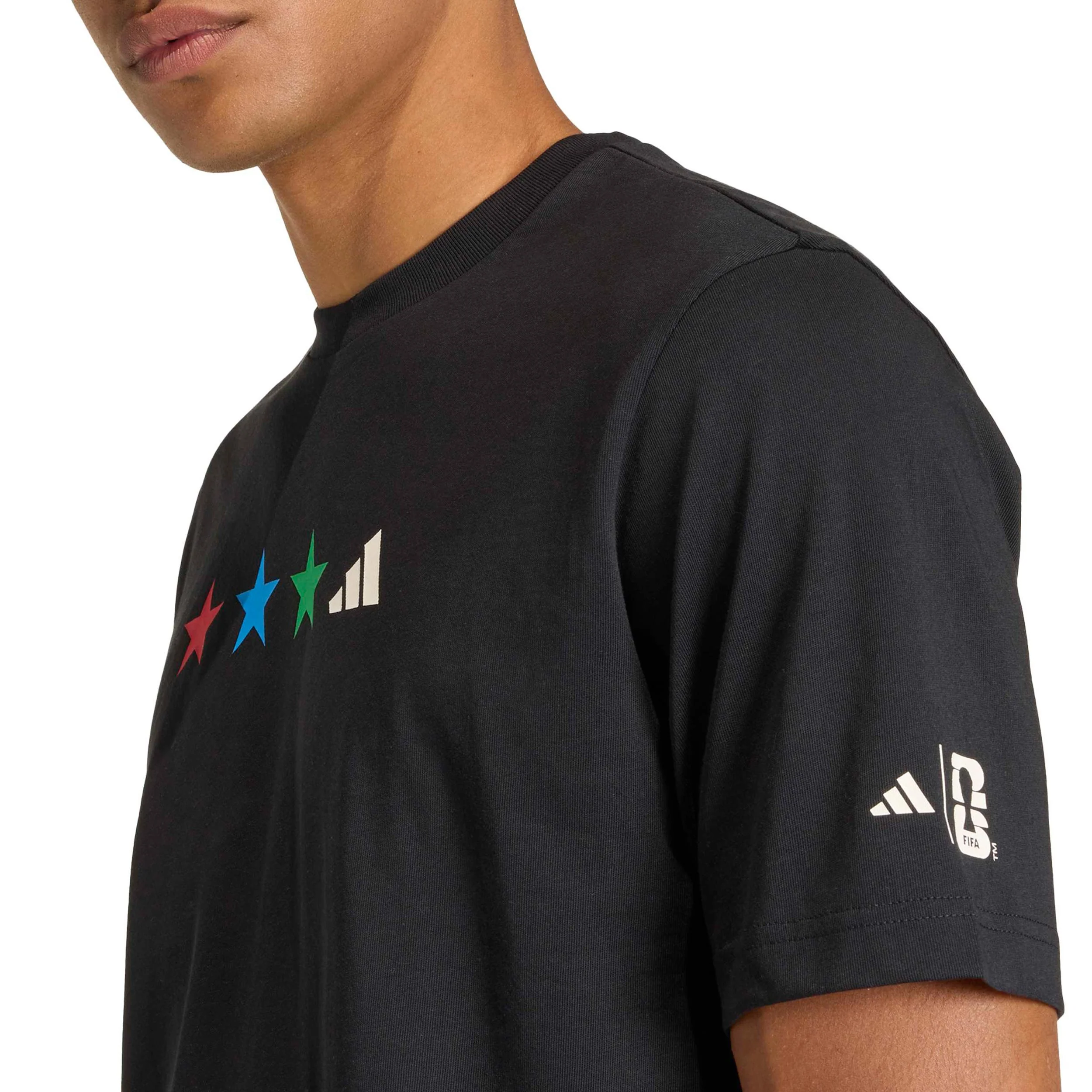 FIFA WC MAP Graphic Camiseta de manga corta Hombres - negro, multicolor - Image 5