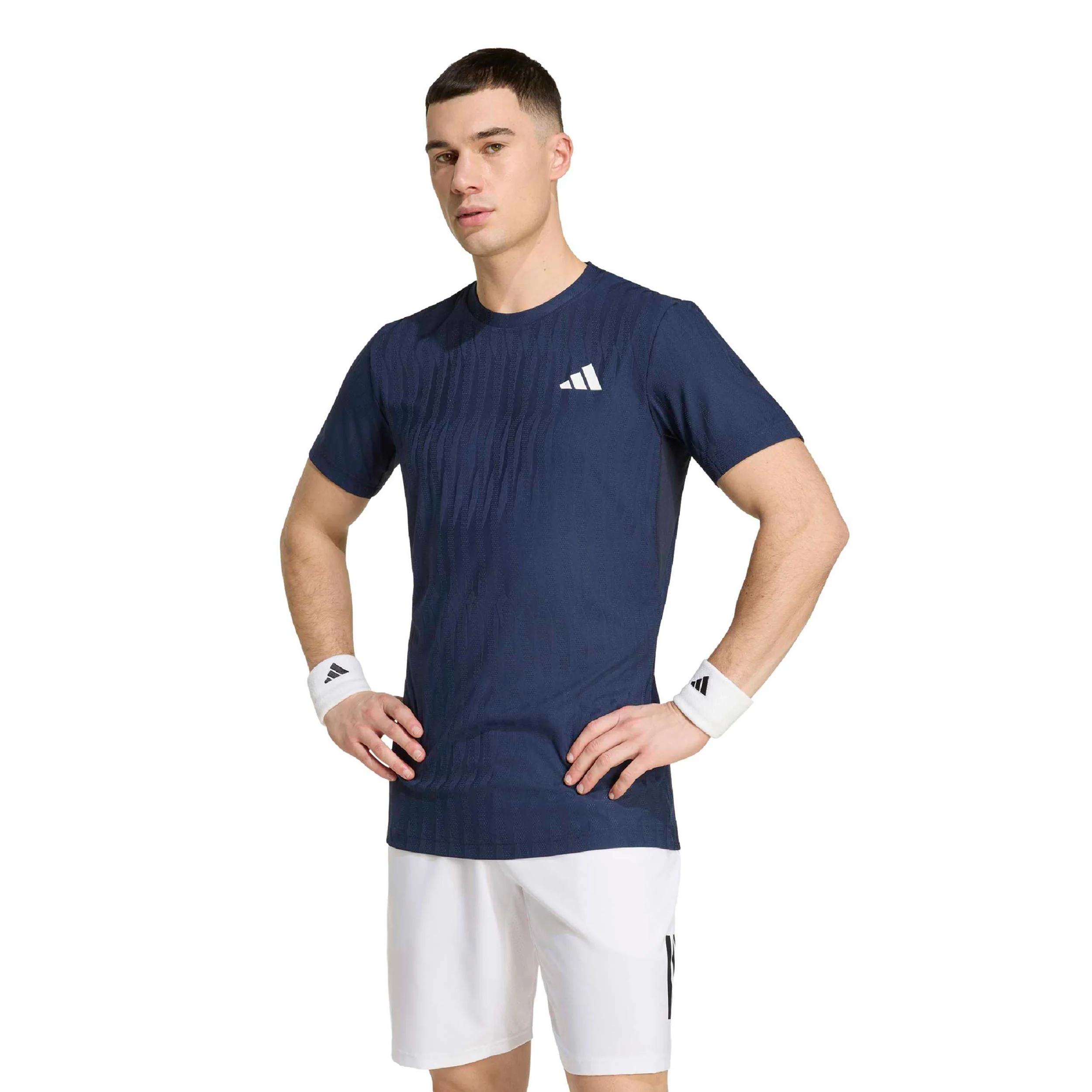 Freelift Camiseta de manga corta Hombres - azul oscuro, blanco - Image 2