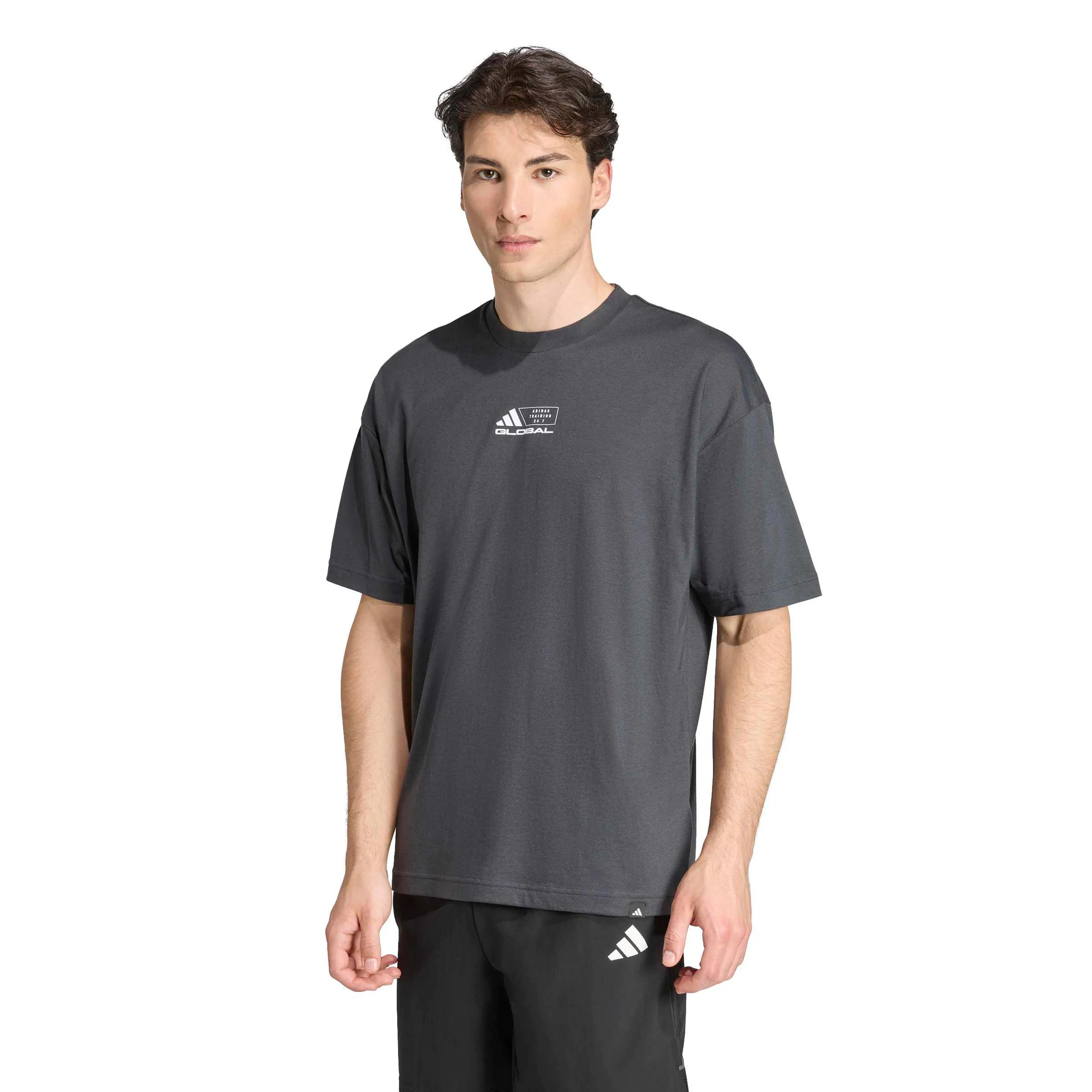 GFX Glob Camiseta de manga corta Hombres-gris oscuro - Image 2