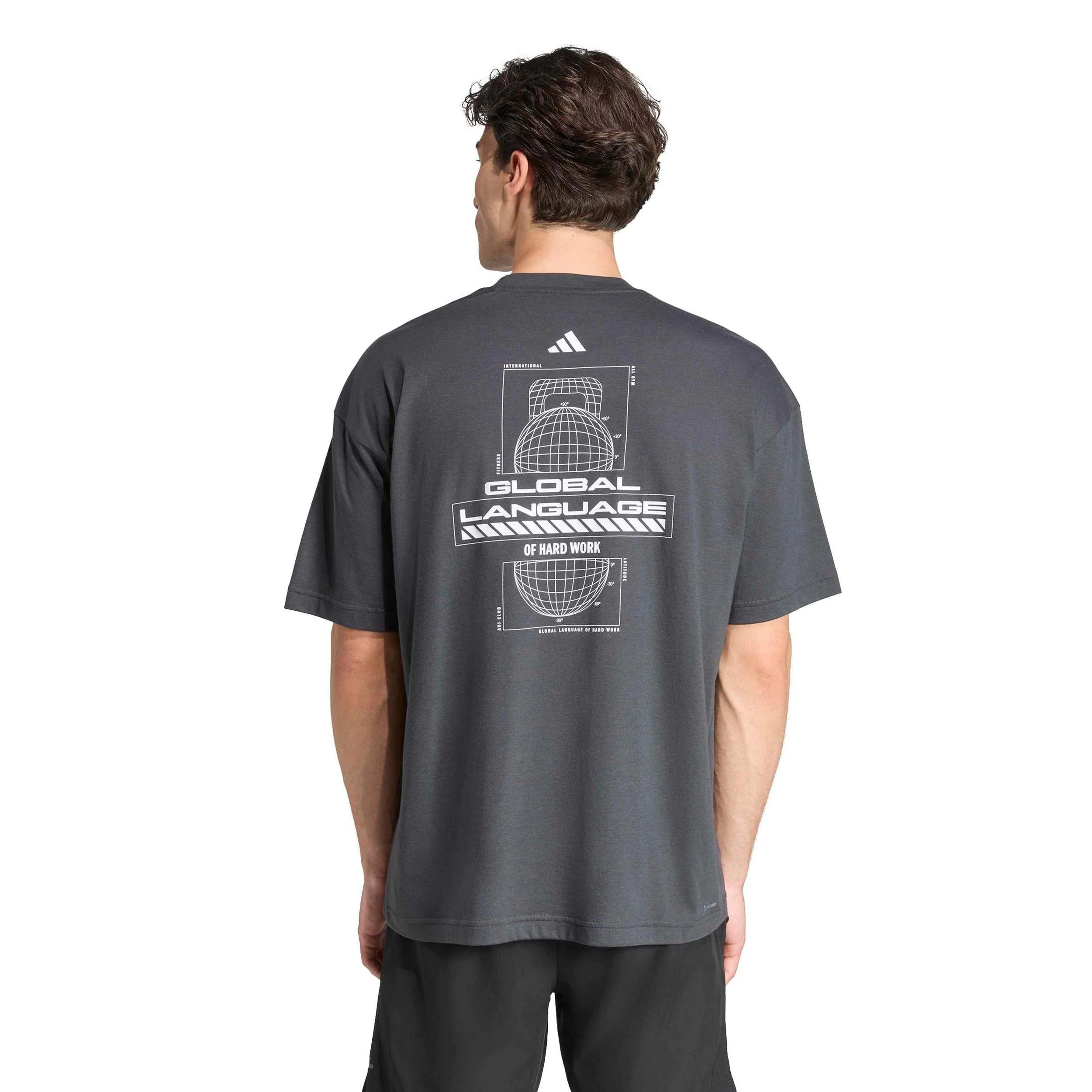GFX Glob Camiseta de manga corta Hombres-gris oscuro - Image 3